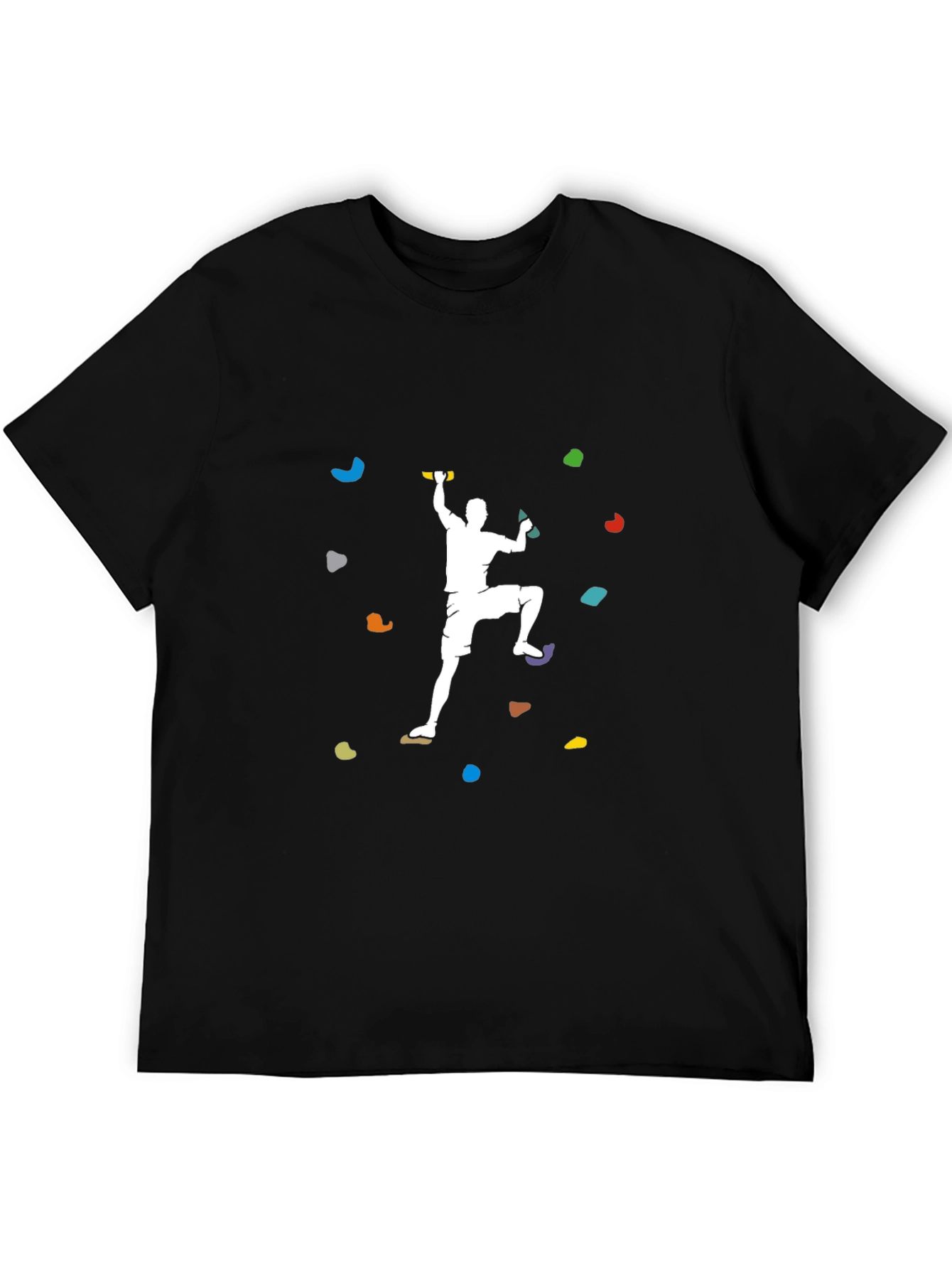 Rock Climbing T-Shirt - Black Graphic Tee