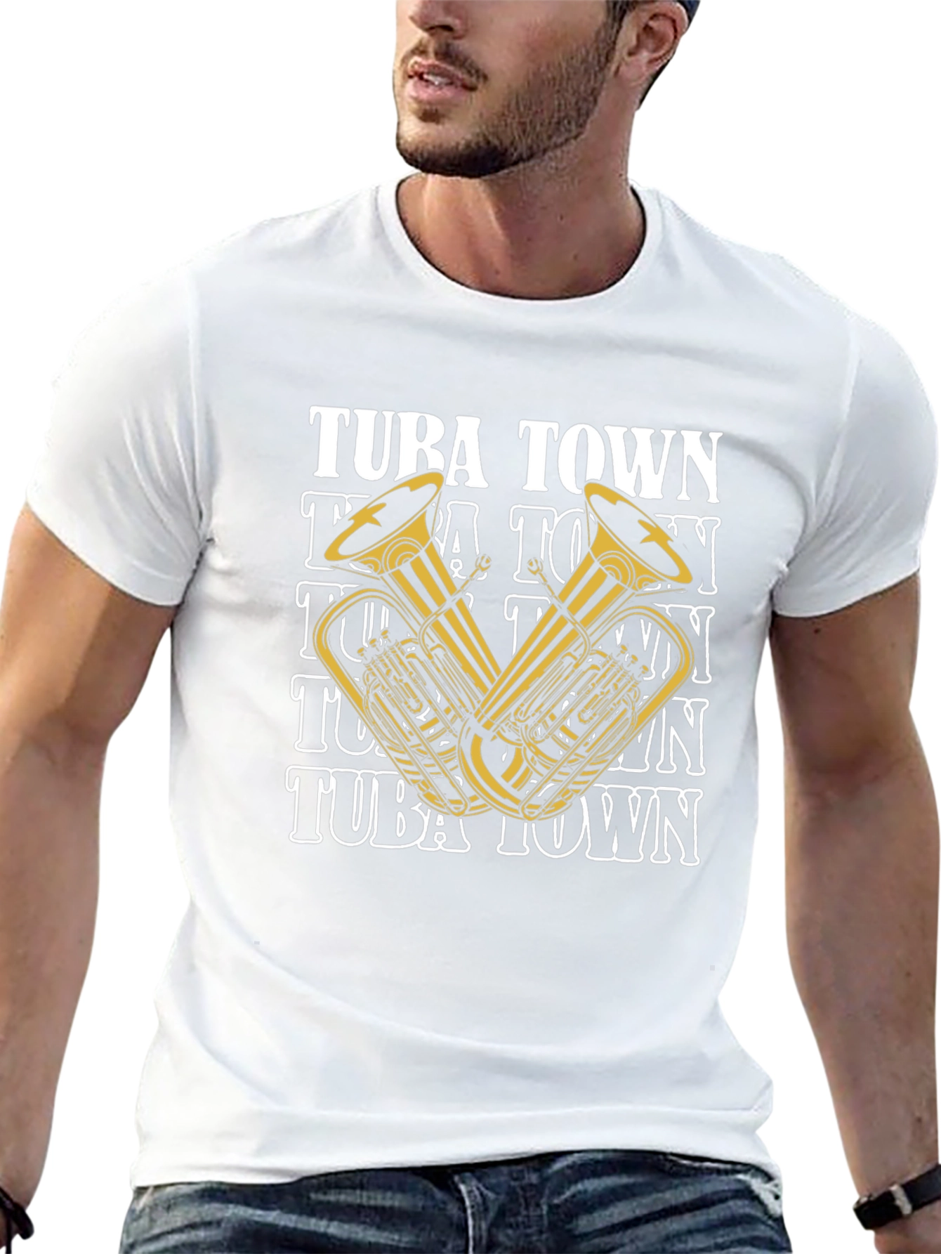 Tuba Town Graphic T-Shirt - Music Lover Tee