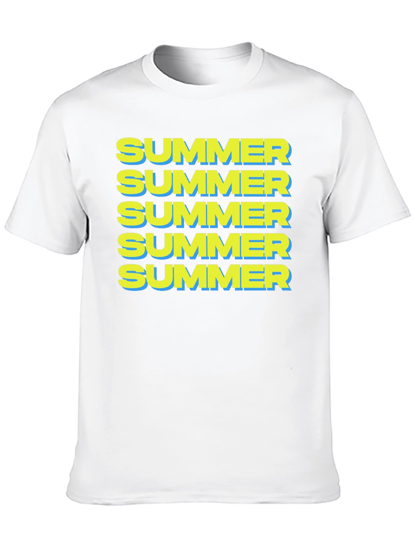 Summer T-Shirt - Bold Repeated Print