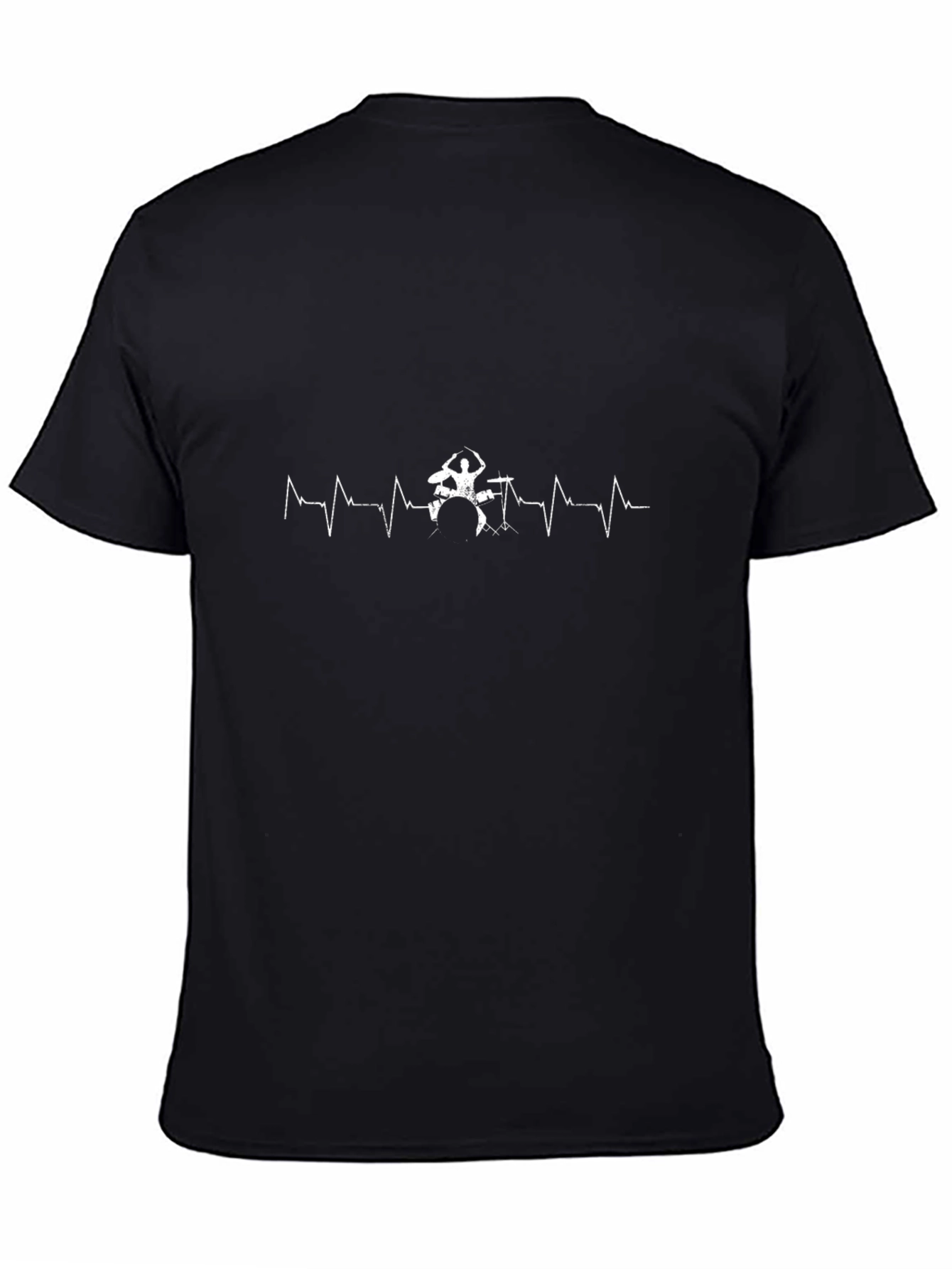 Drummer Heartbeat T-Shirt - Music Lover Tee