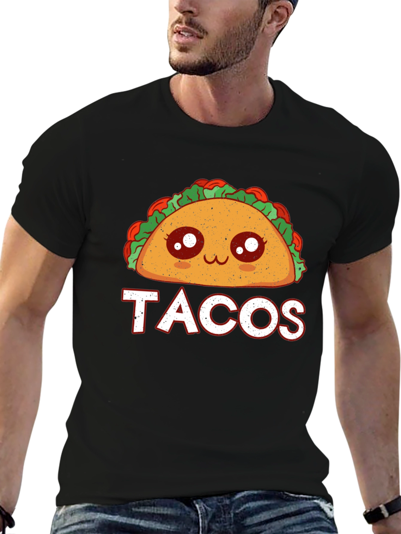 Cute Taco Graphic T-Shirt - Foodie Apparel