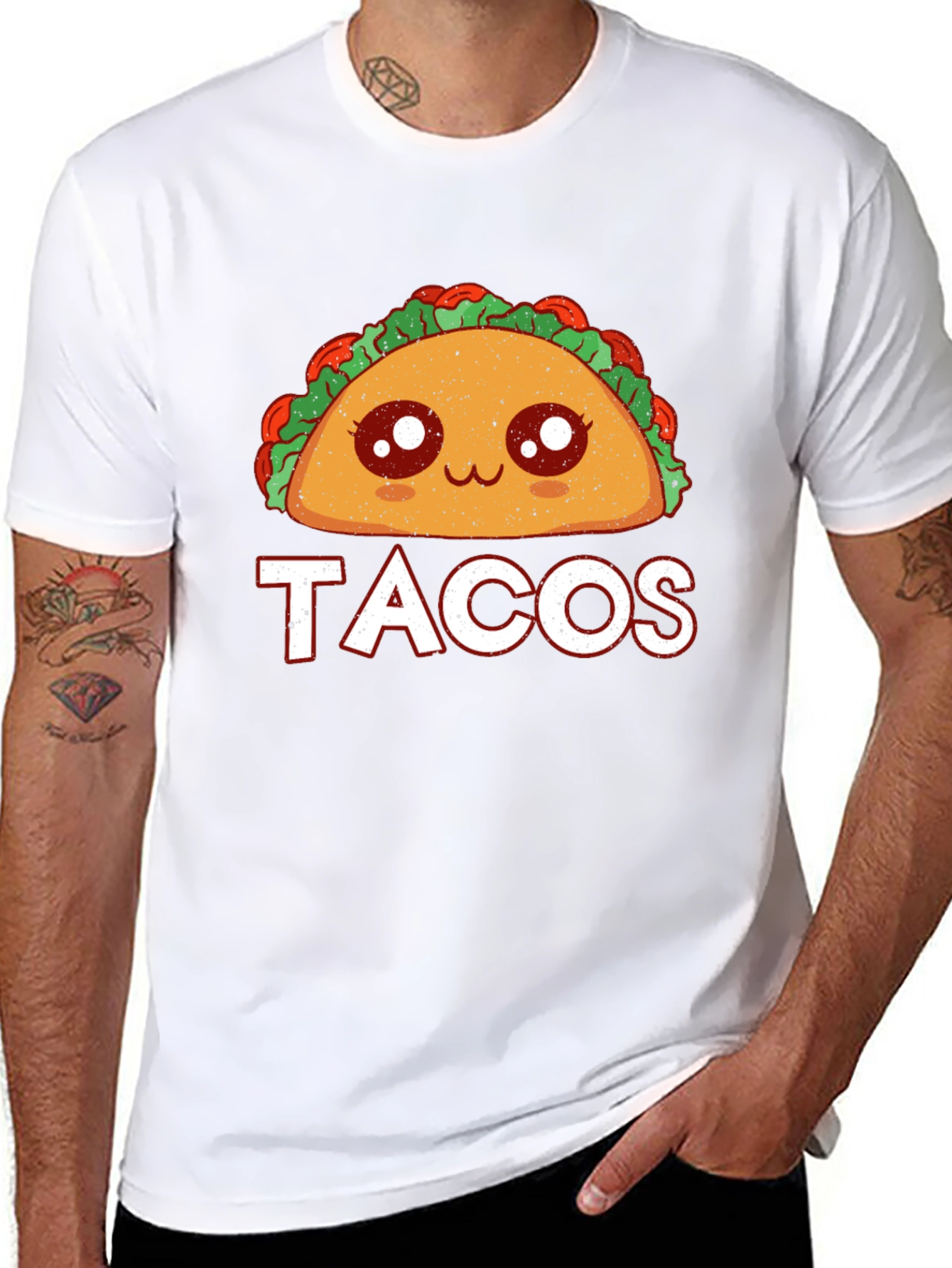 Cute Taco Graphic T-Shirt - Foodie Apparel