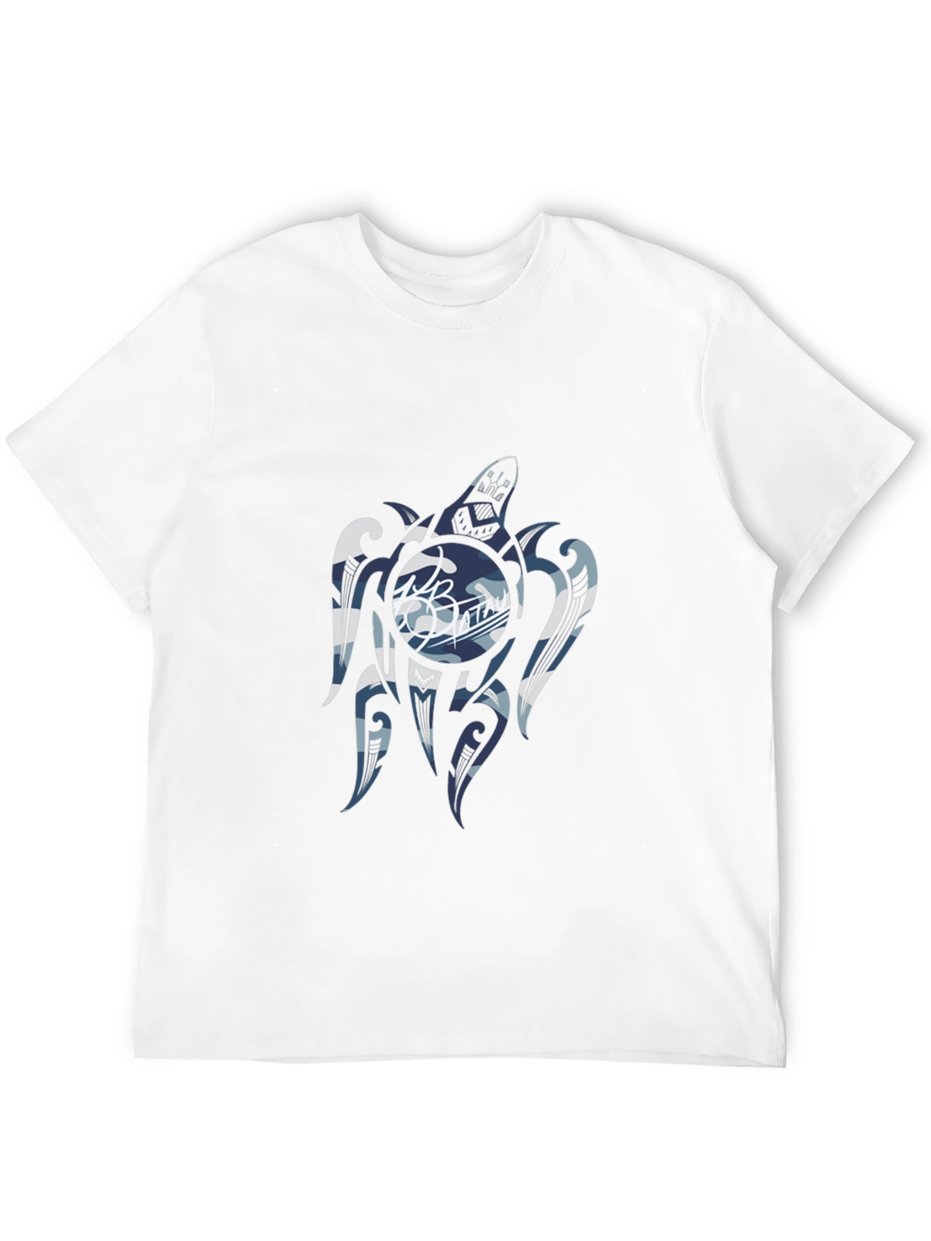 Tribal Turtle Graphic T-Shirt - Black
