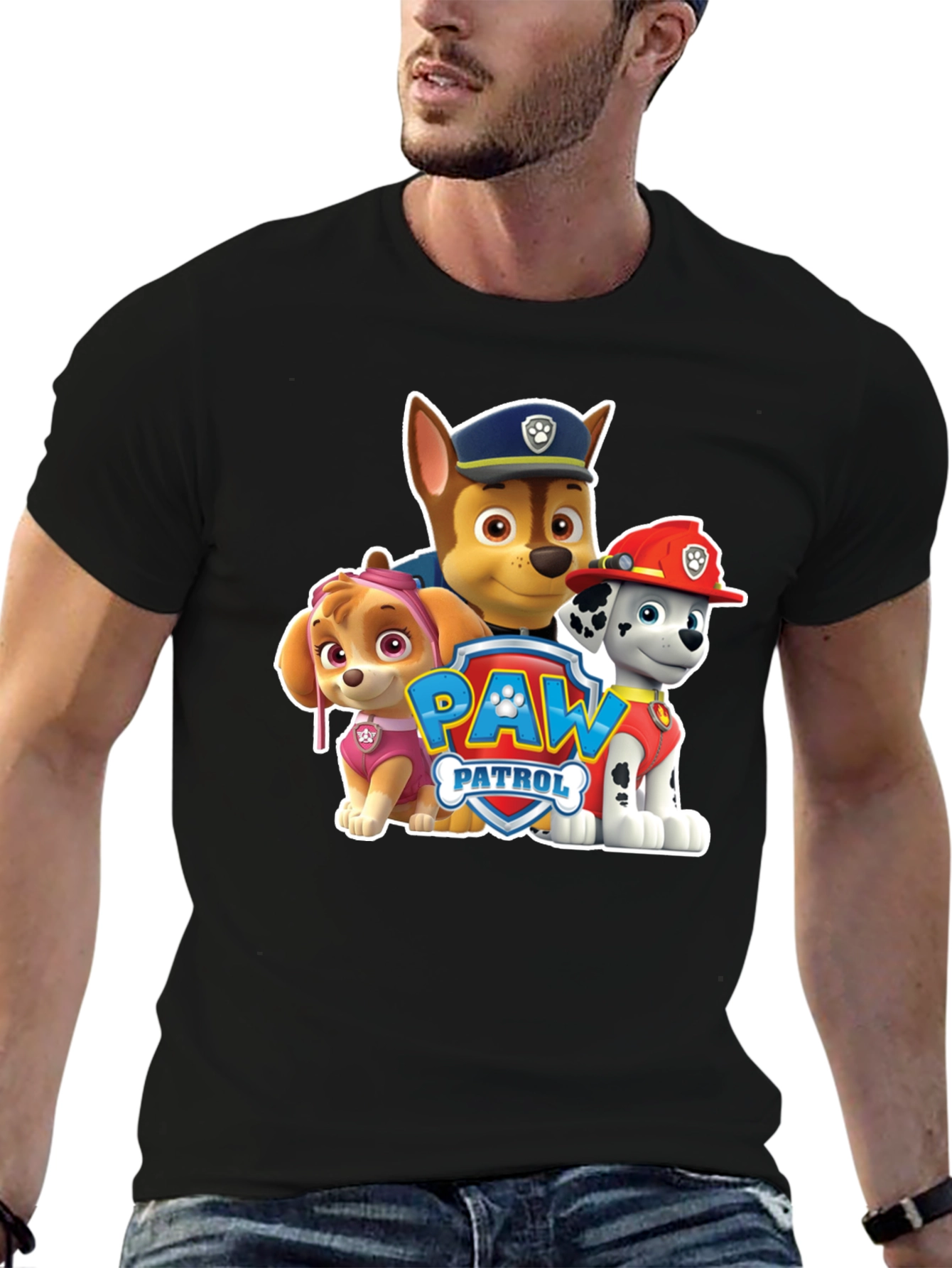 Paw Patrol Crew Black T-Shirt