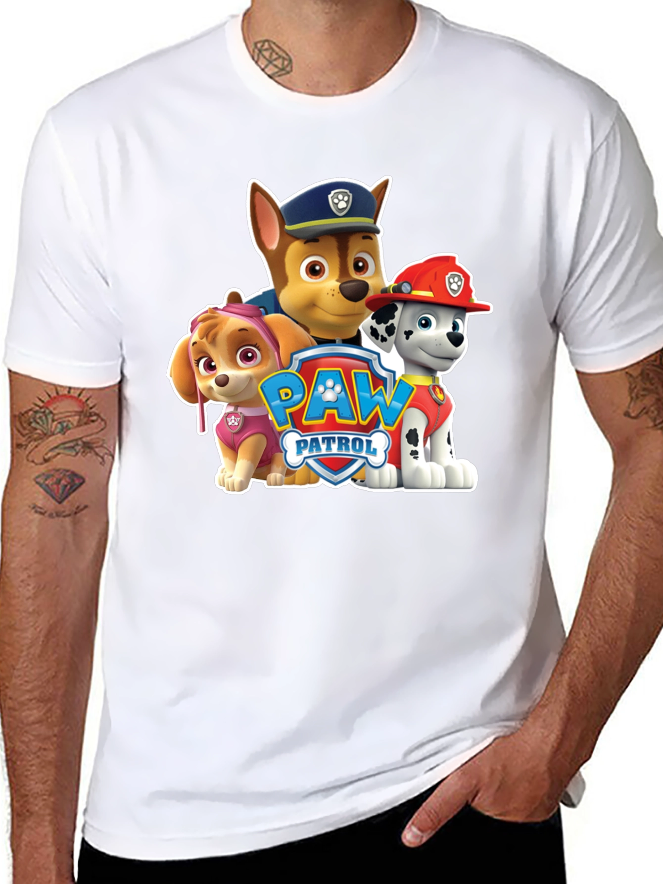 Paw Patrol Crew Black T-Shirt