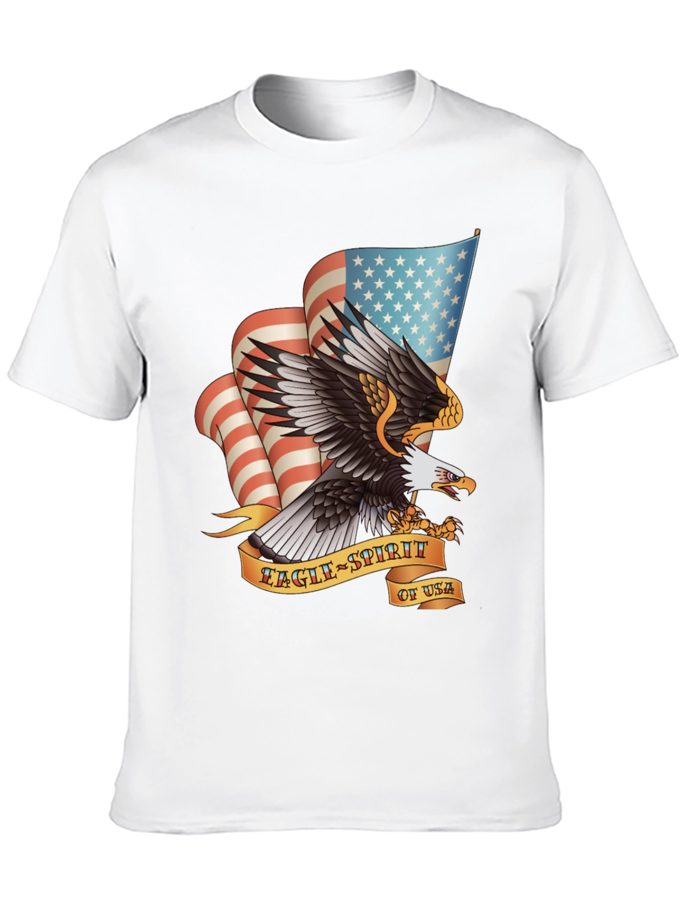 Eagle Spirit USA Graphic Print T-Shirt