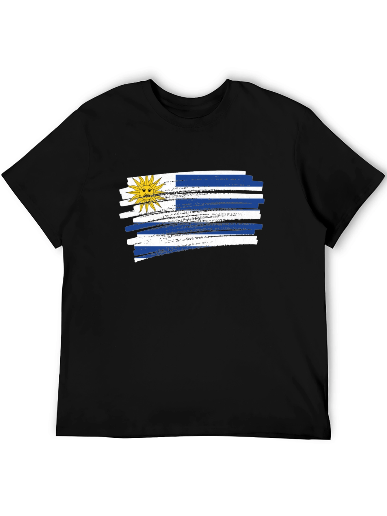 Uruguay Flag T-Shirt - Black Graphic Tee