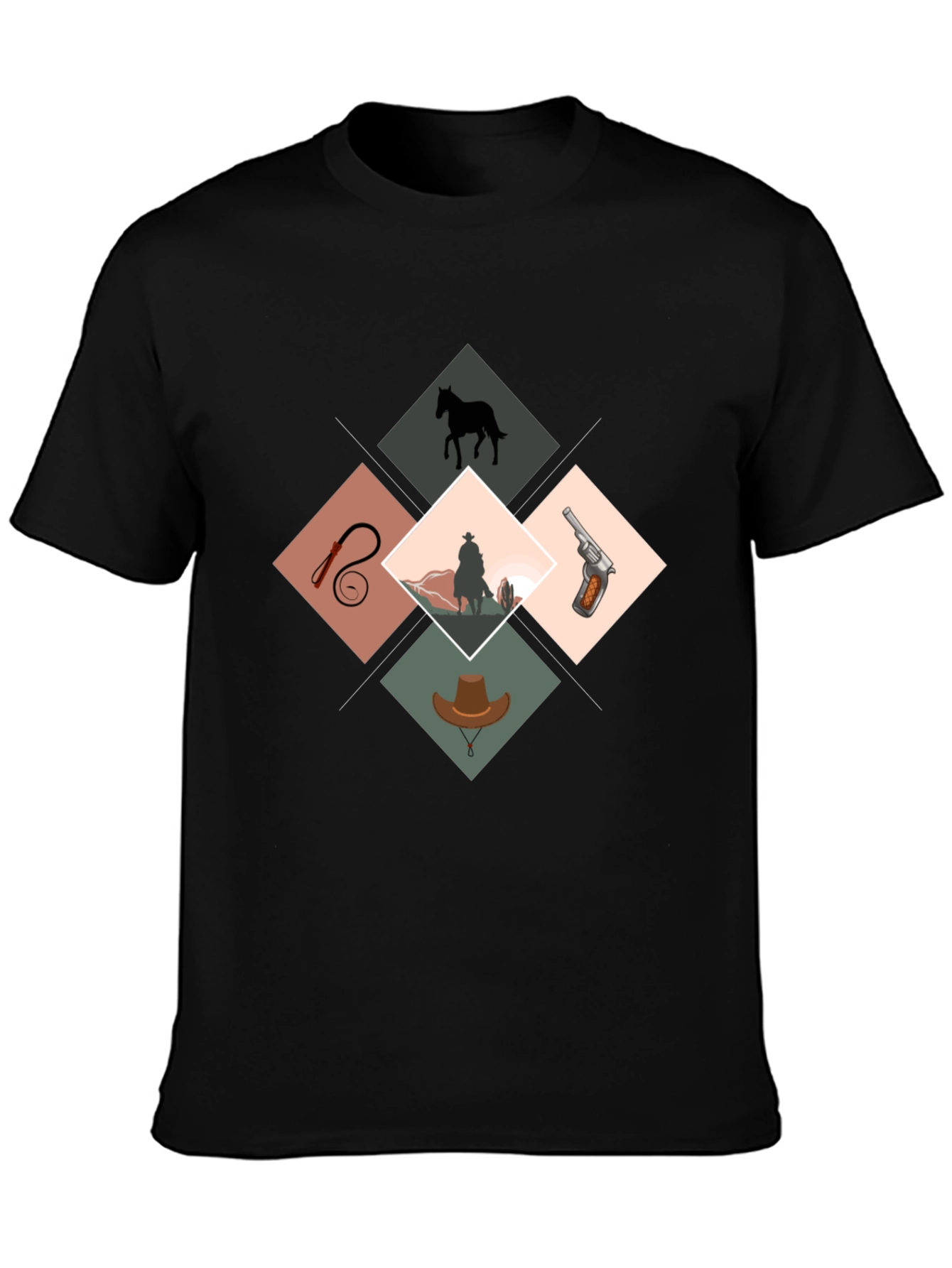 Western Theme Graphic Print Tee