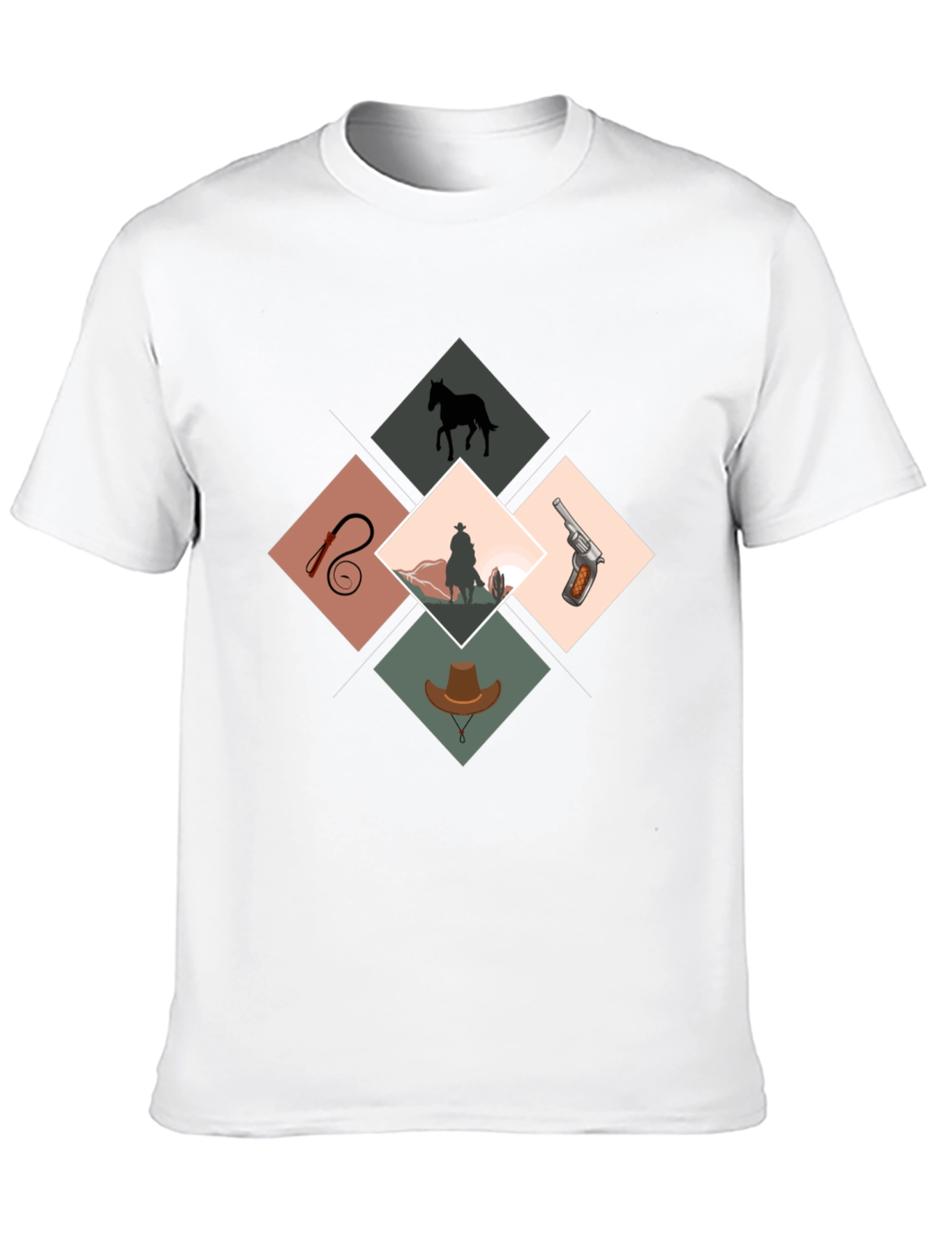 Western Theme Graphic Print Tee