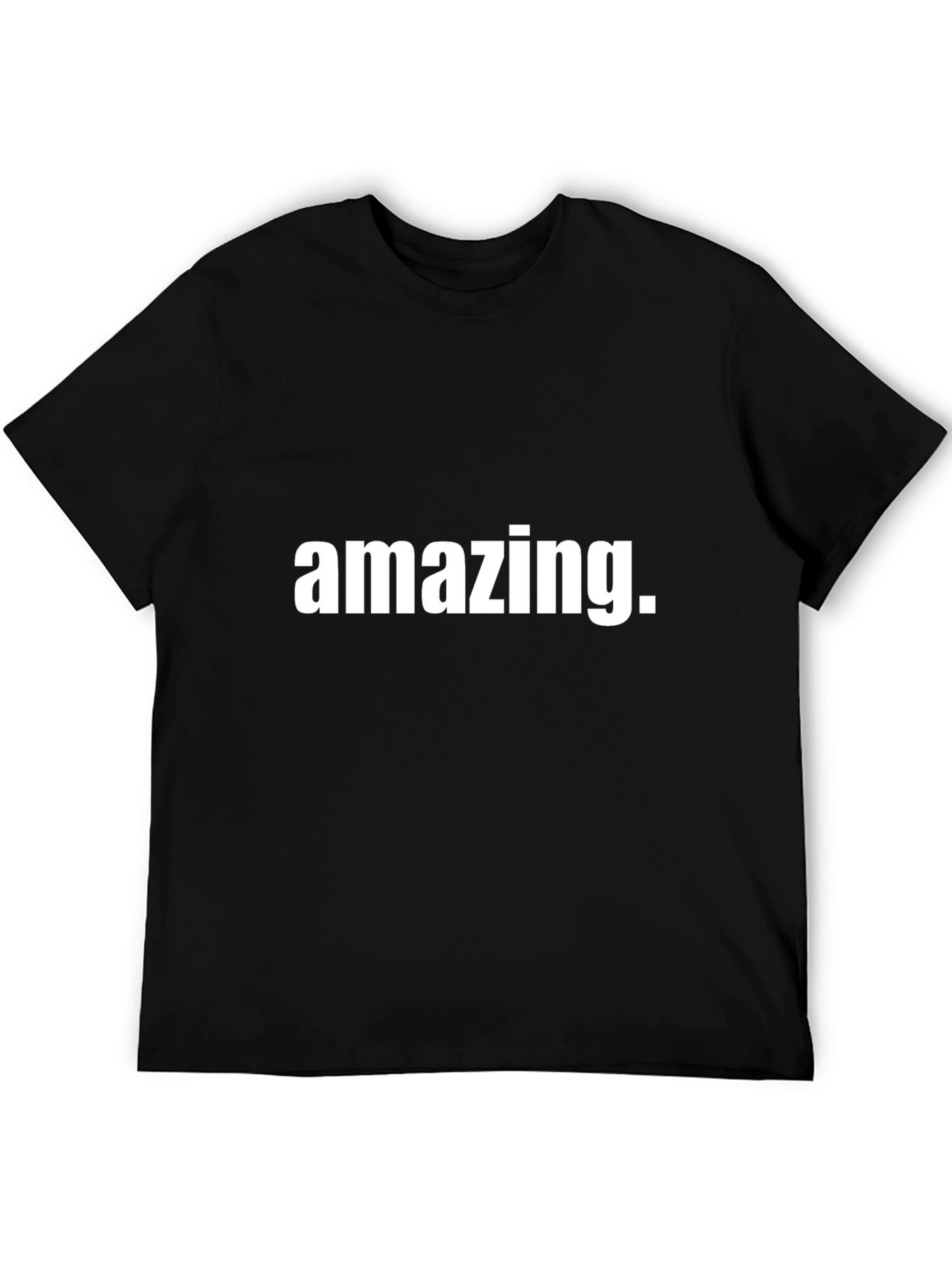 Amazing Graphic Tee - Black Cotton Casual Shirt
