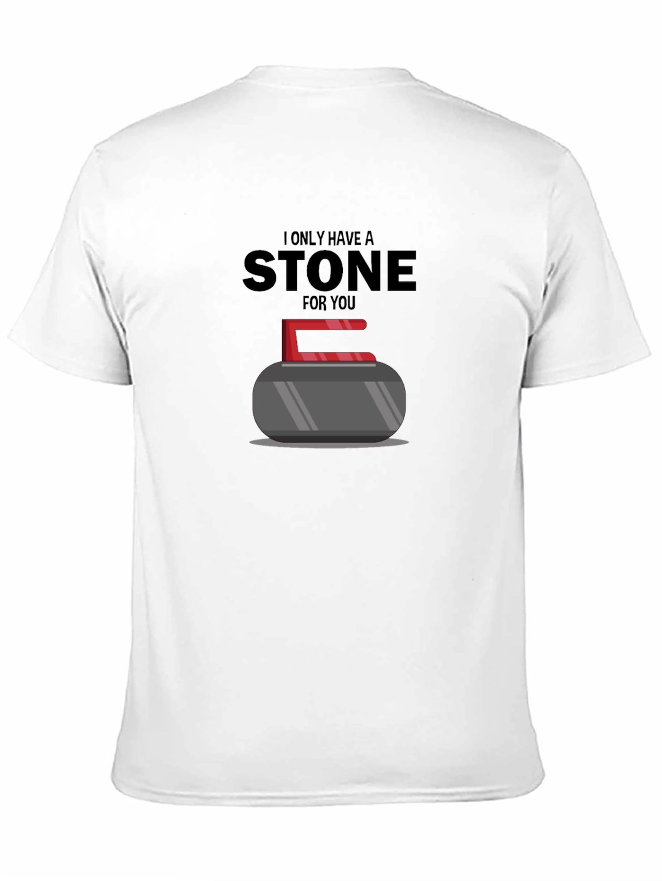 Funny Curling Stone Graphic T-Shirt