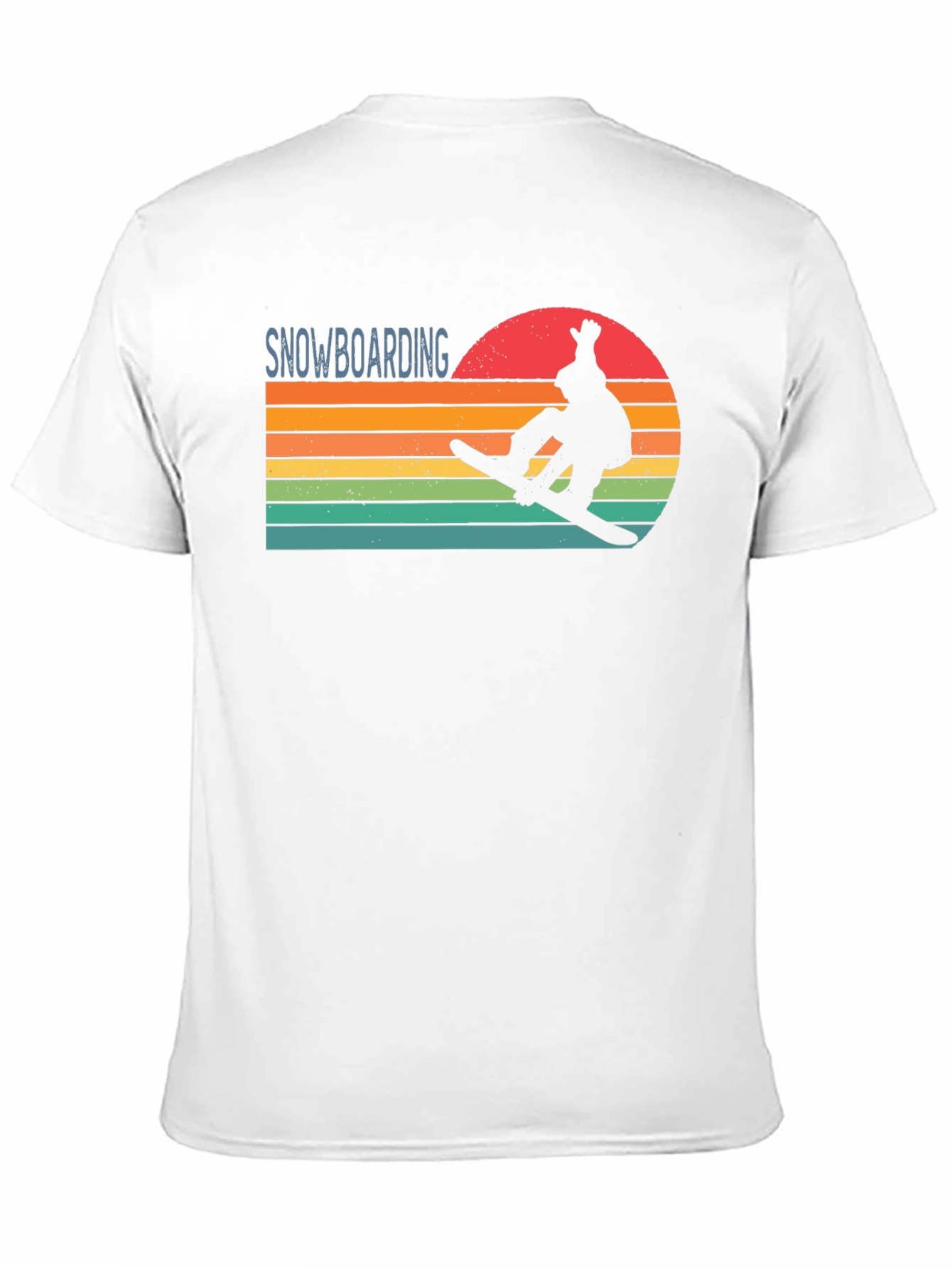 Snowboarding Retro Sunset Graphic Tee