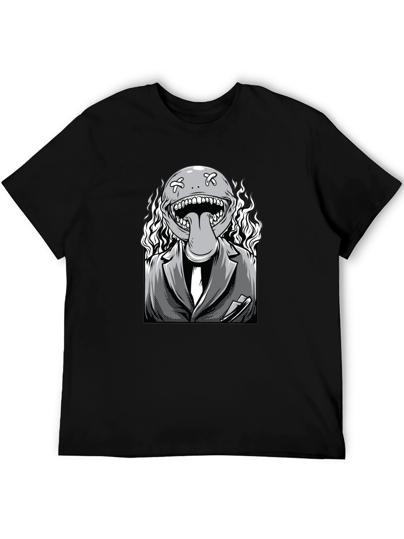 Monster Graphic Black T-Shirt