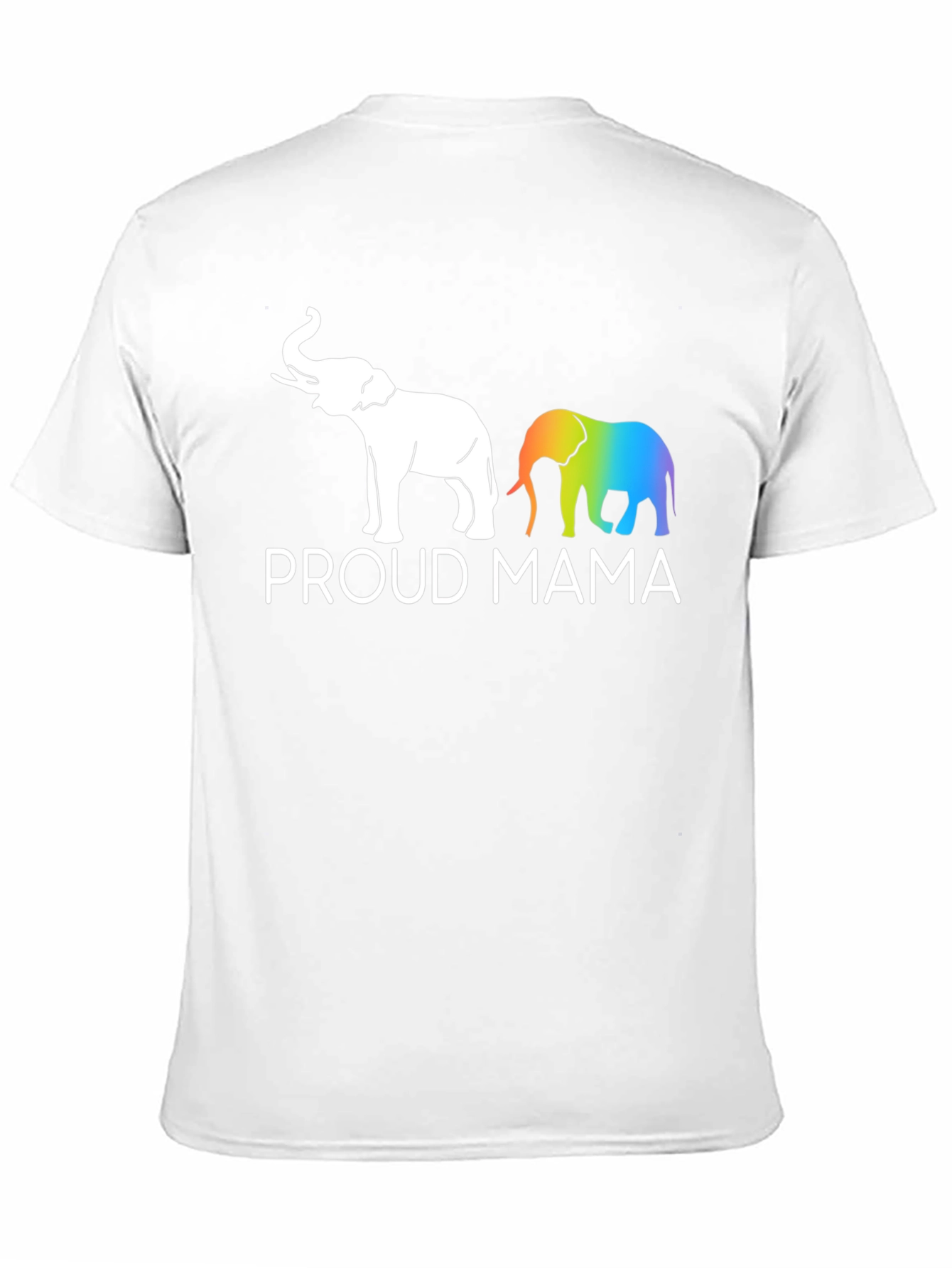 Proud Mama Elephant Graphic Tee - Black Unisex