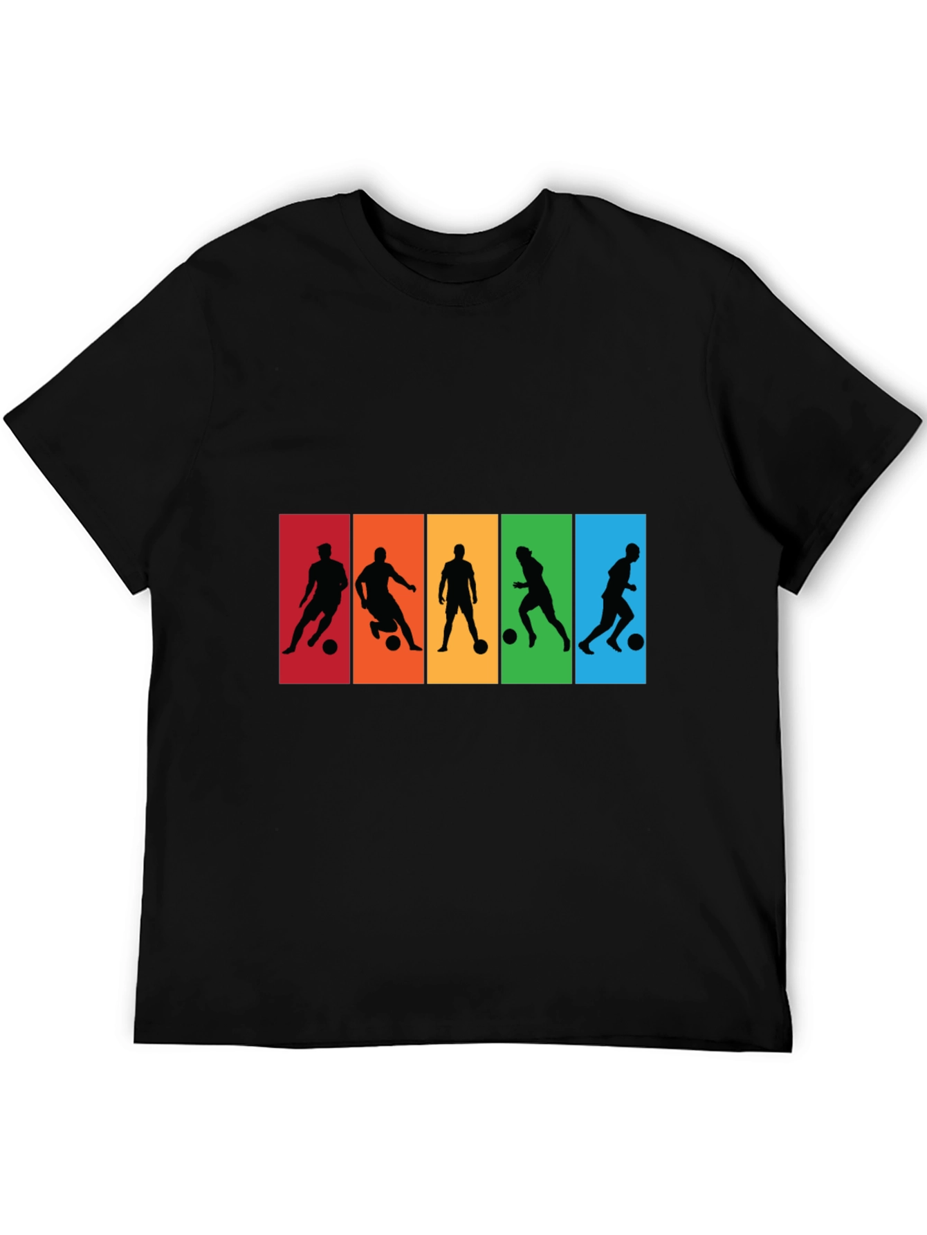 Soccer Player Silhouette Graphic T-Shirt