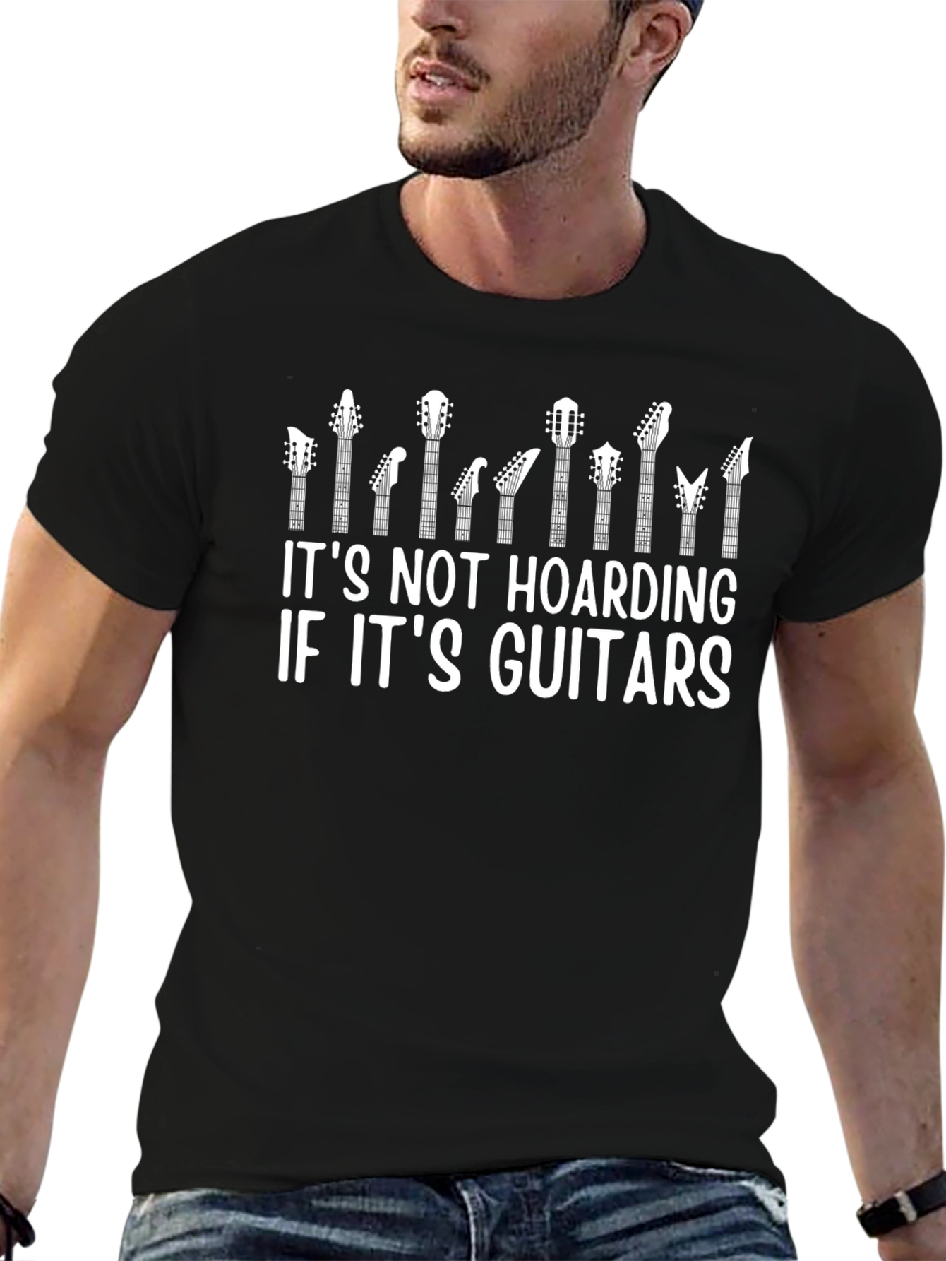 Guitar Hoarding T-Shirt - Musician Tee