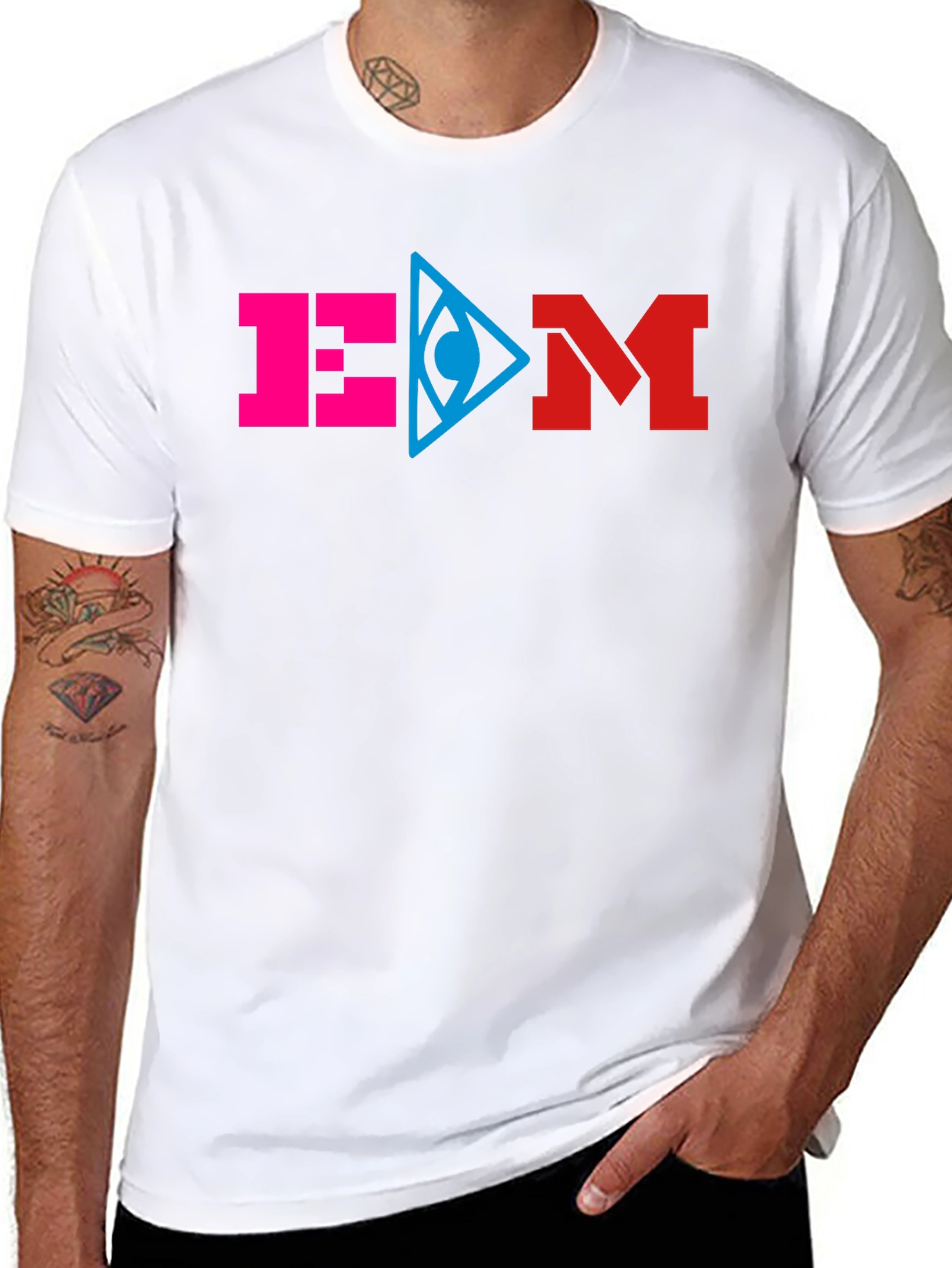 EDM Music Graphic Black T-Shirt