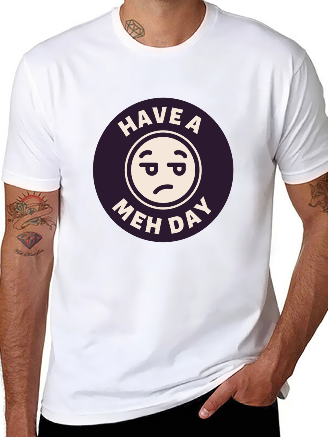Have a Meh Day Black T-Shirt