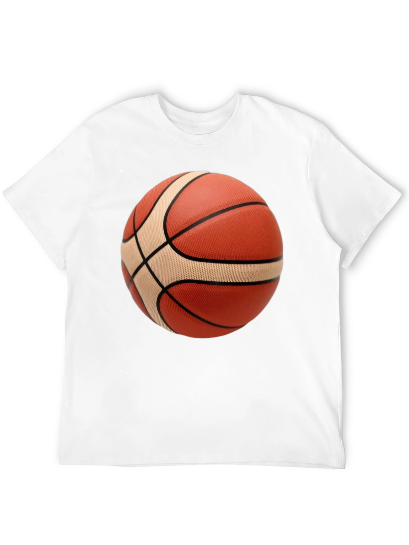 Basketball Graphic Tee - Black Cotton Blend