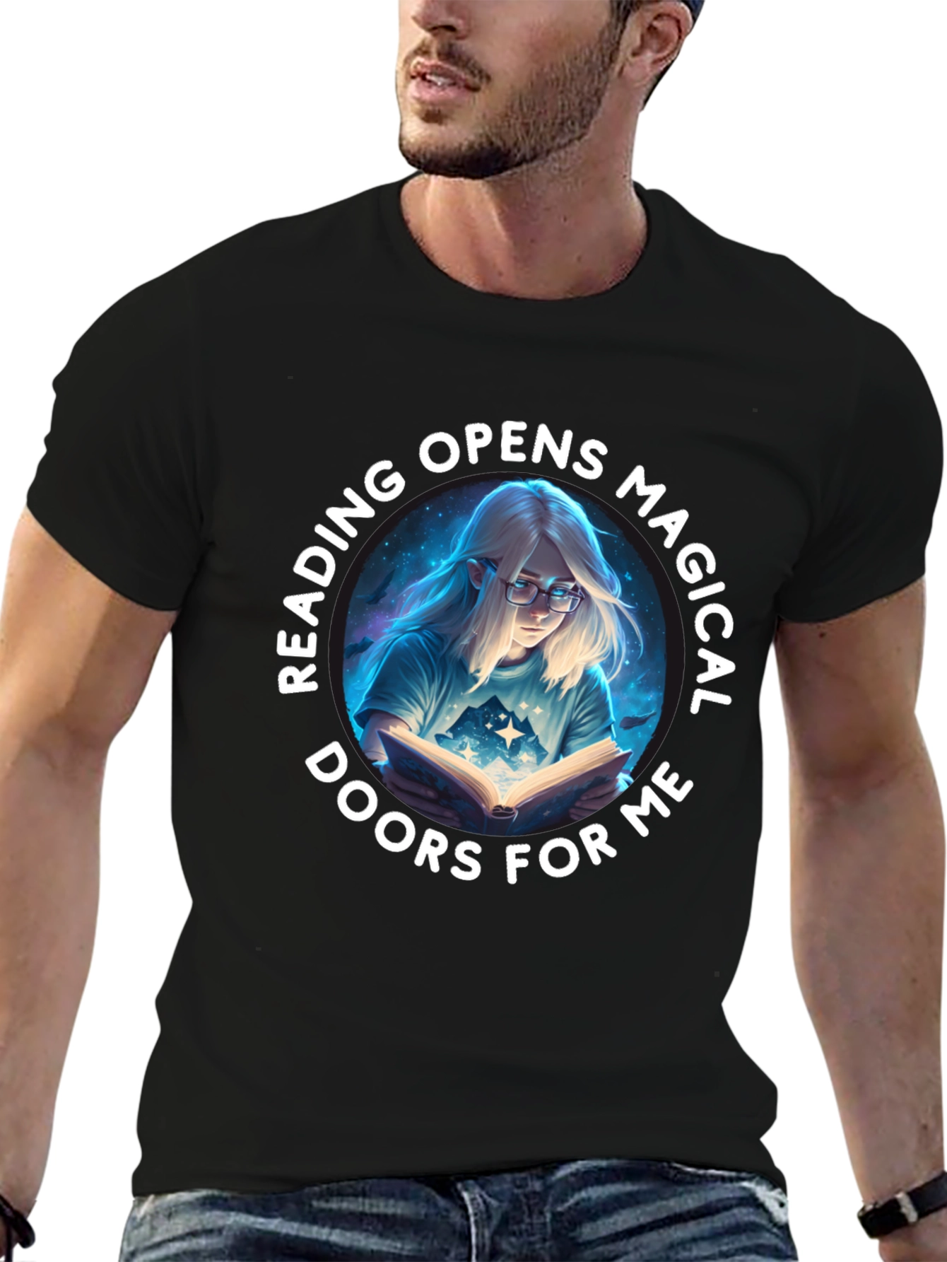 Magical Reading T-Shirt - Unisex Black Tee