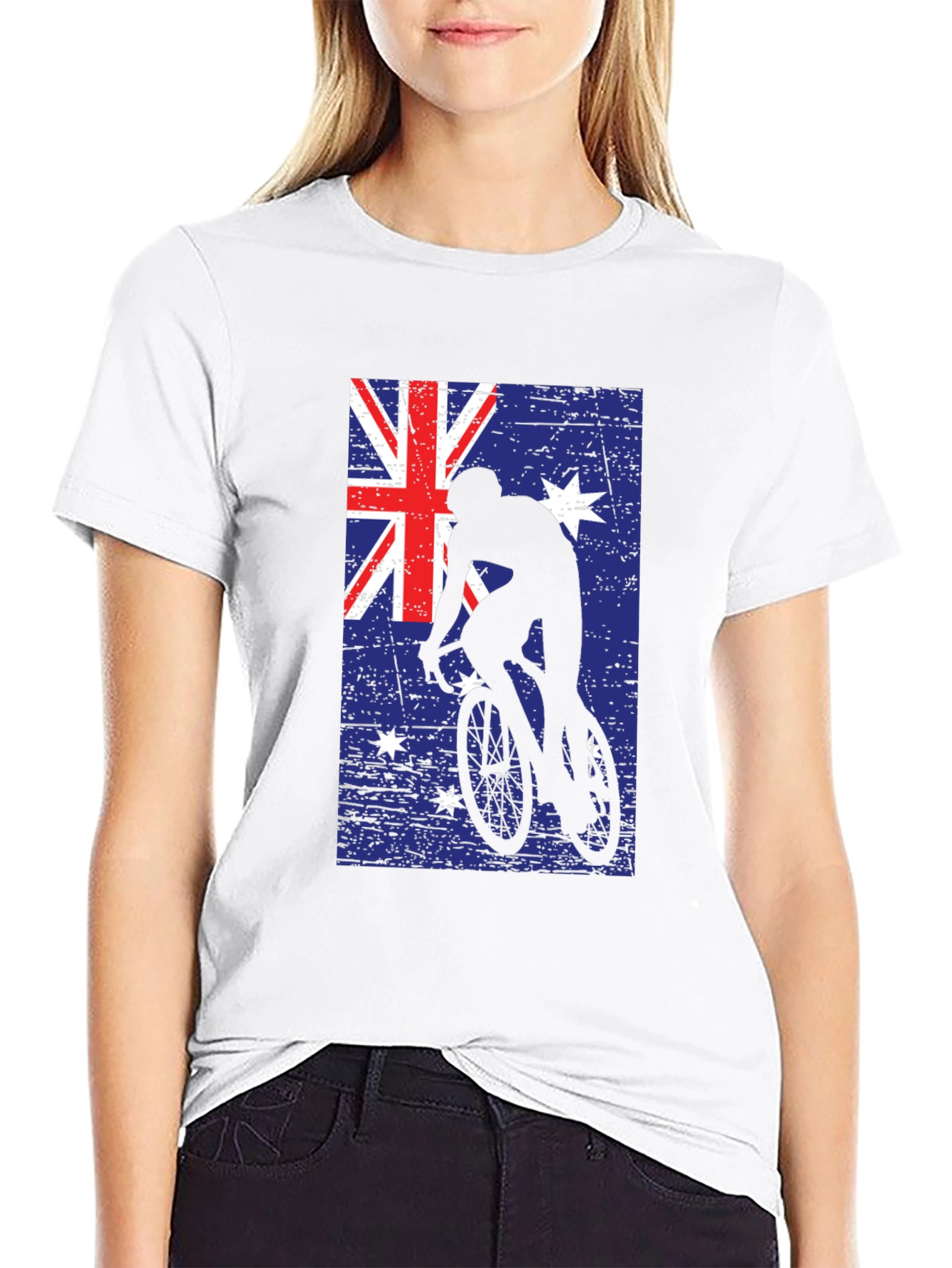 Australian Cyclist Flag Graphic T-Shirt