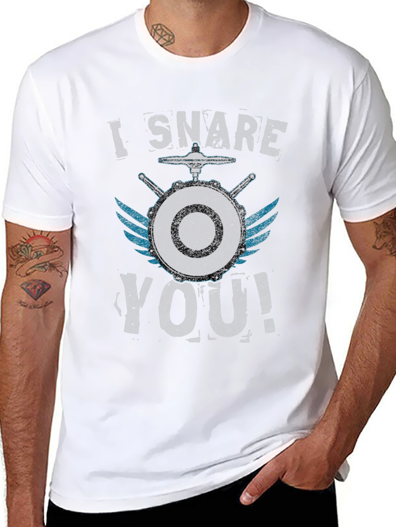 I Snare You! Drummer Graphic T-Shirt