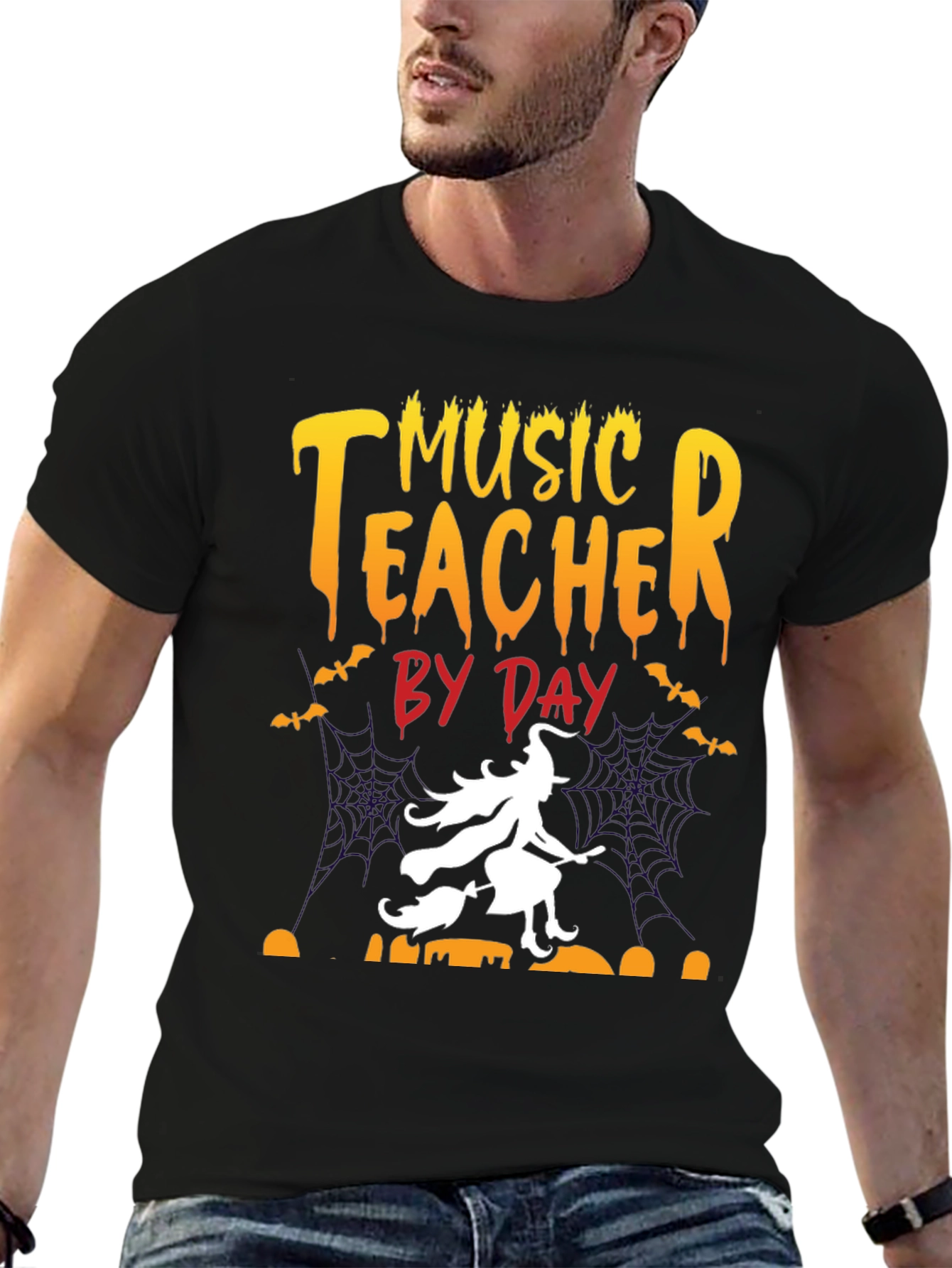 Music Teacher By Day Halloween T-Shirt