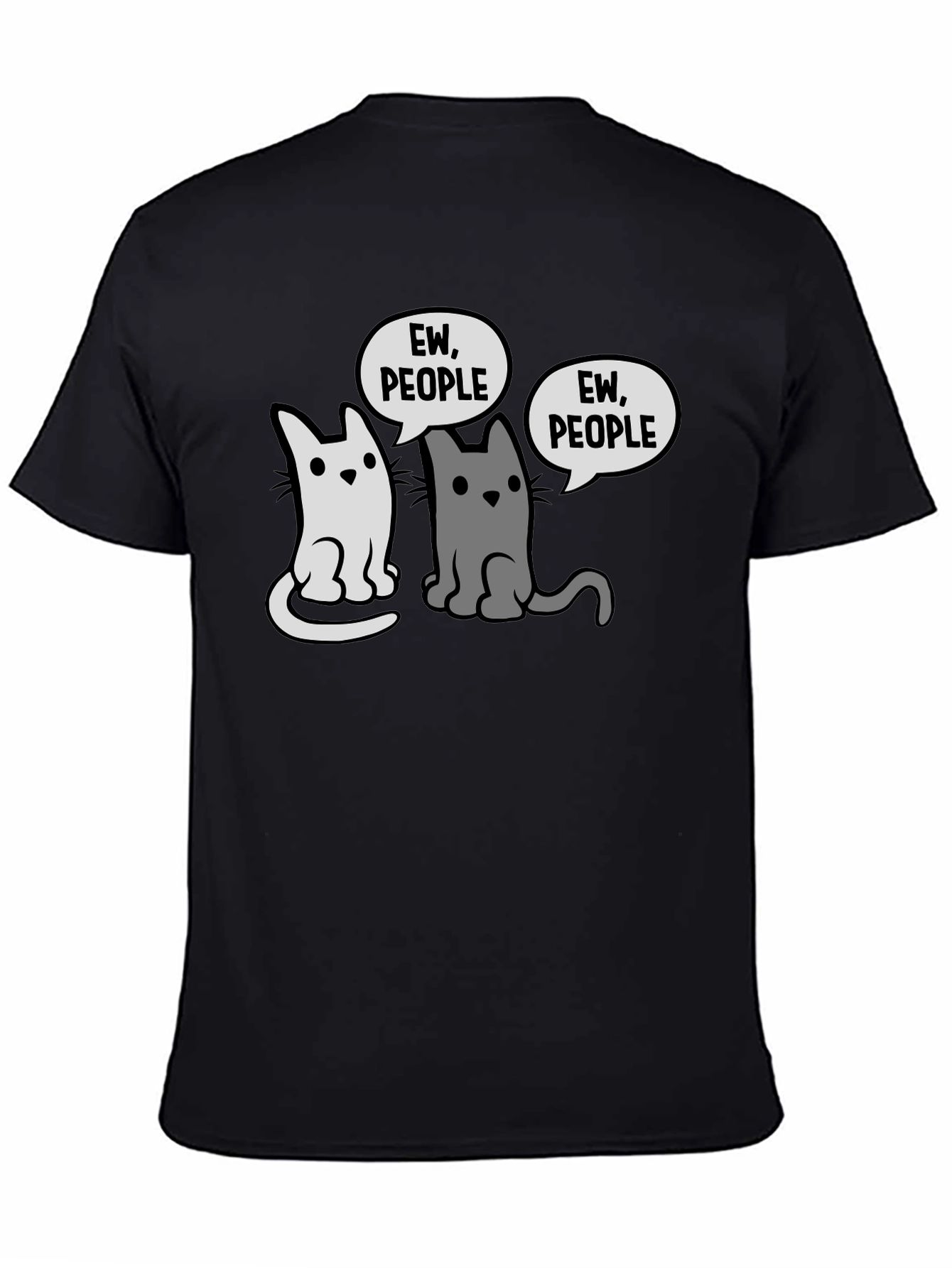 Ew People Cats Graphic T-Shirt