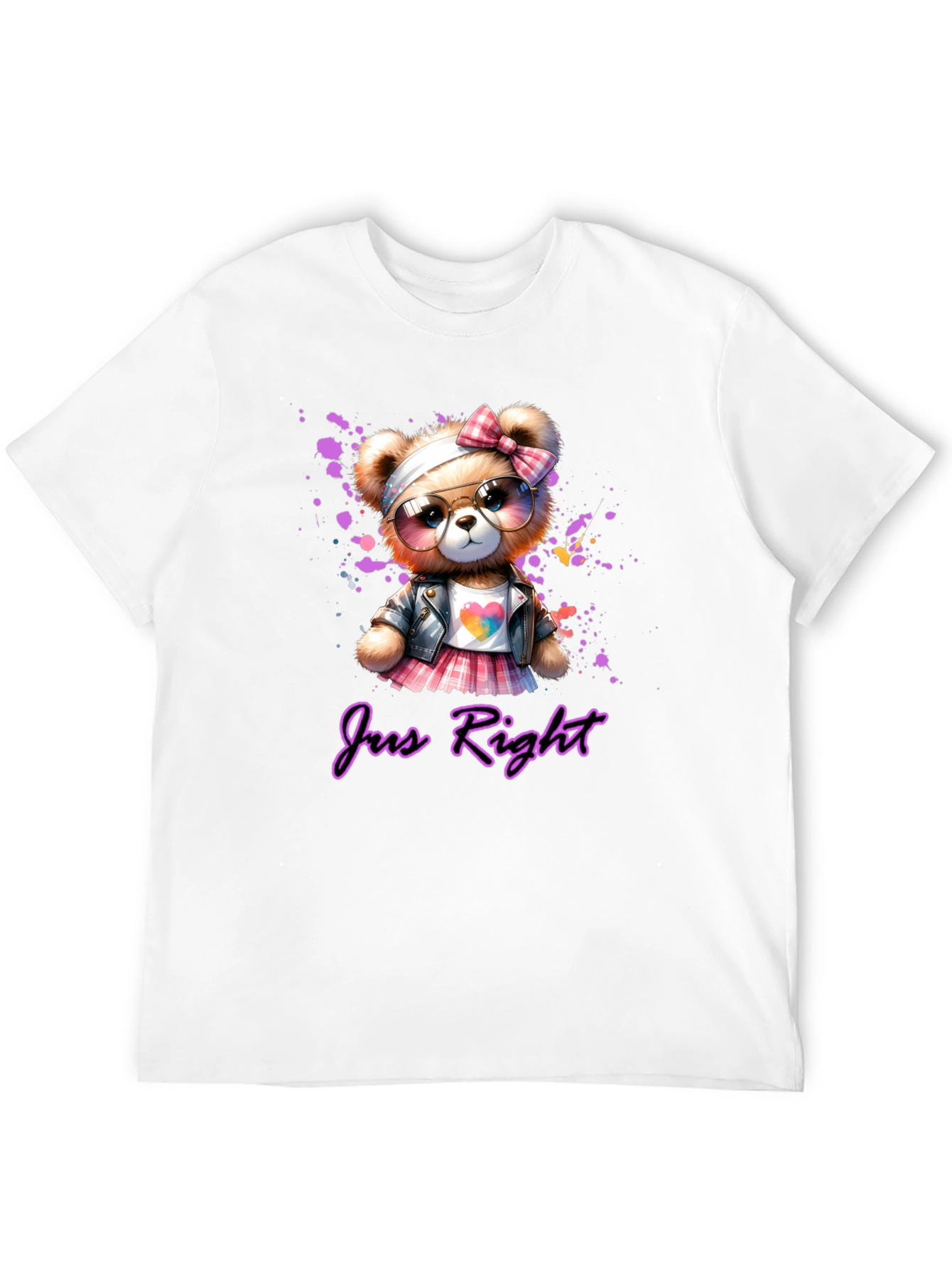 Just Right Teddy Bear Graphic Tee