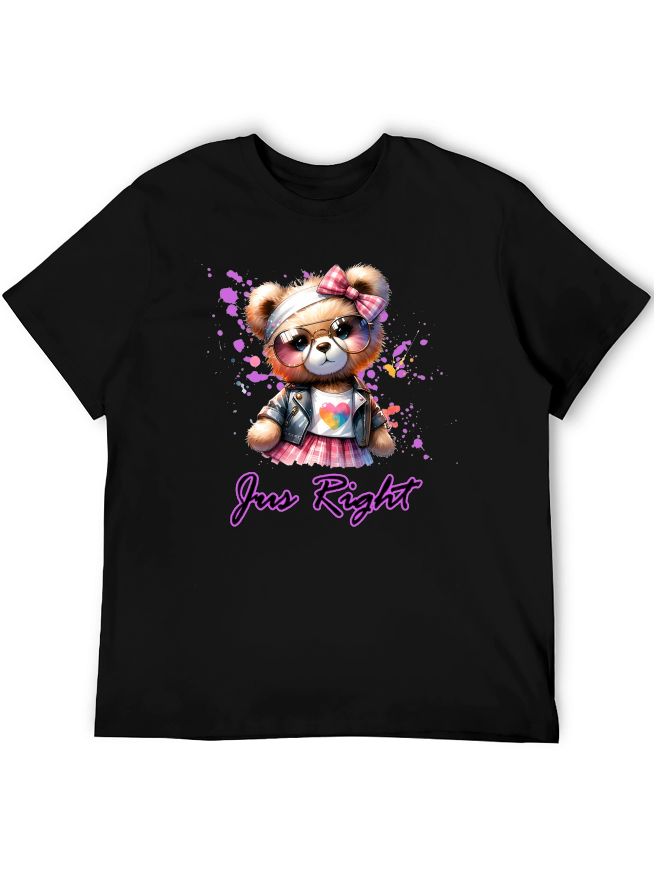 Just Right Teddy Bear Graphic Tee