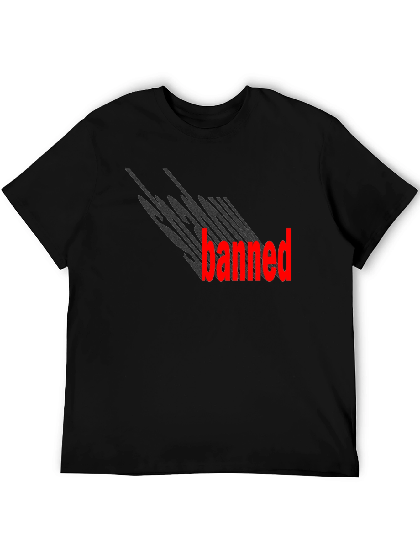 Socially Banned Black Graphic Tee