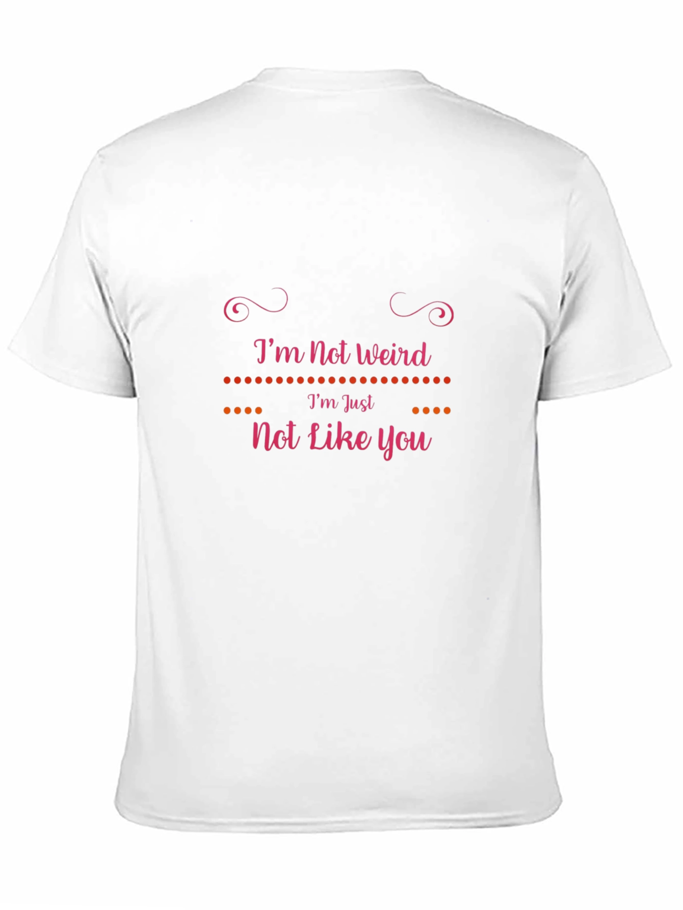 Im Not Weird T-Shirt: Unique Graphic Tee
