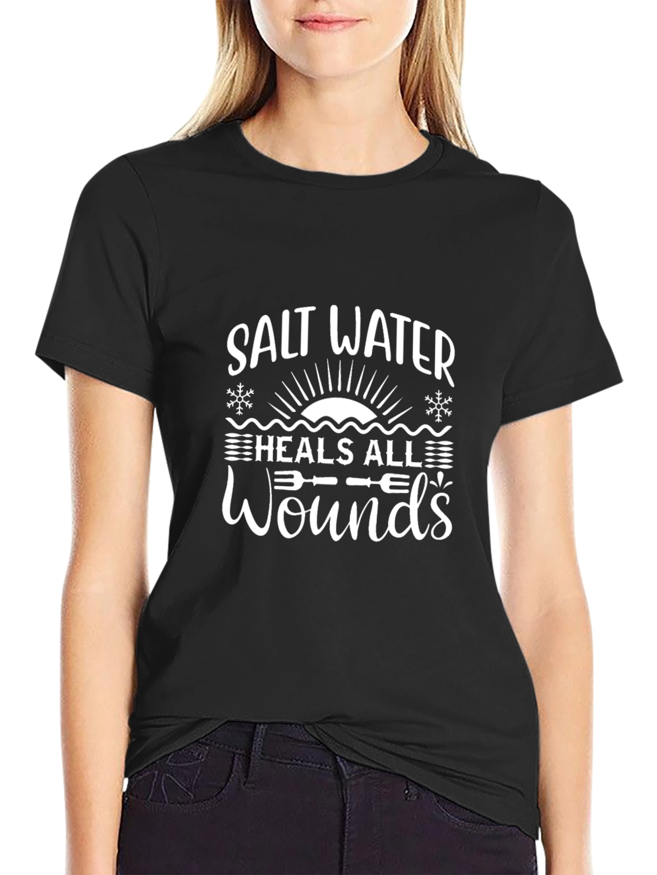 Salt Water Heals All Wounds Graphic T-Shirt