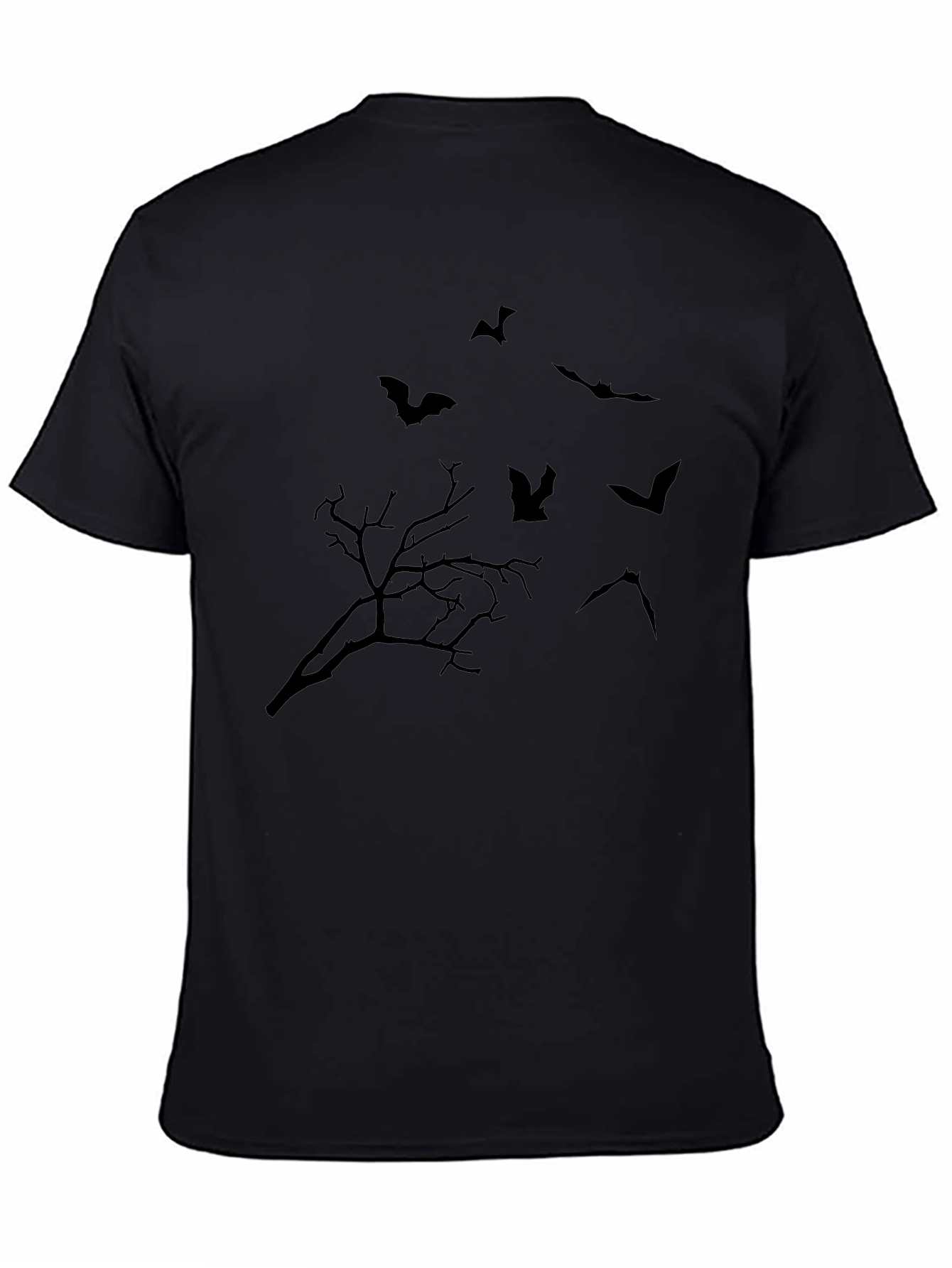 Halloween Bat & Tree Graphic Tee