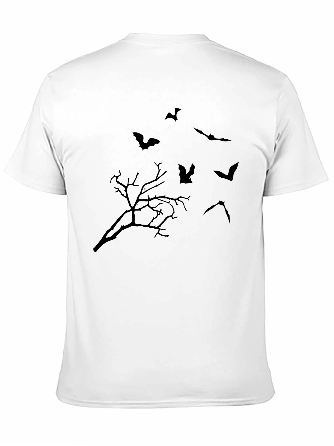 Halloween Bat & Tree Graphic Tee