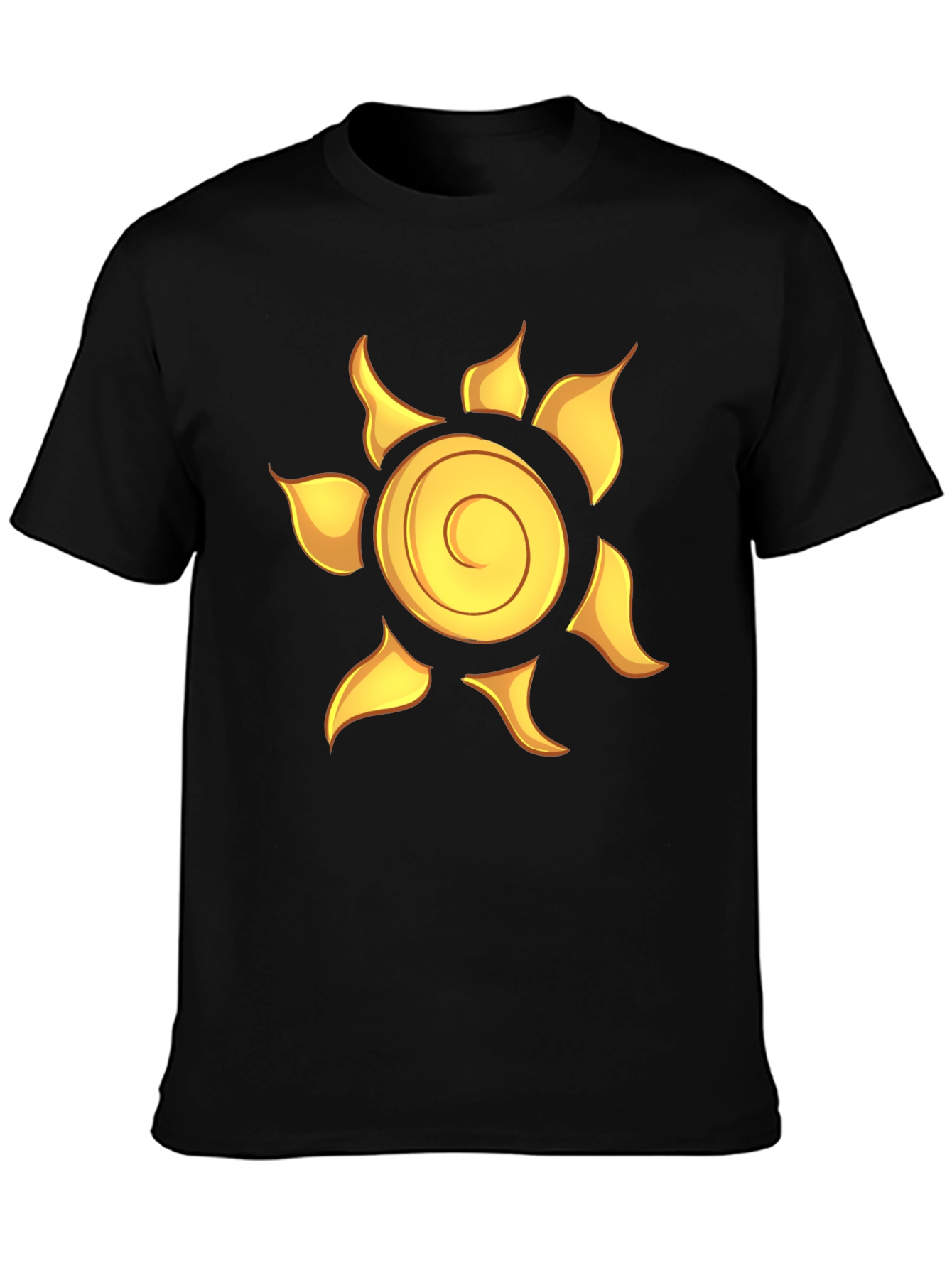 Rapunzel Sun Symbol T-Shirt Black