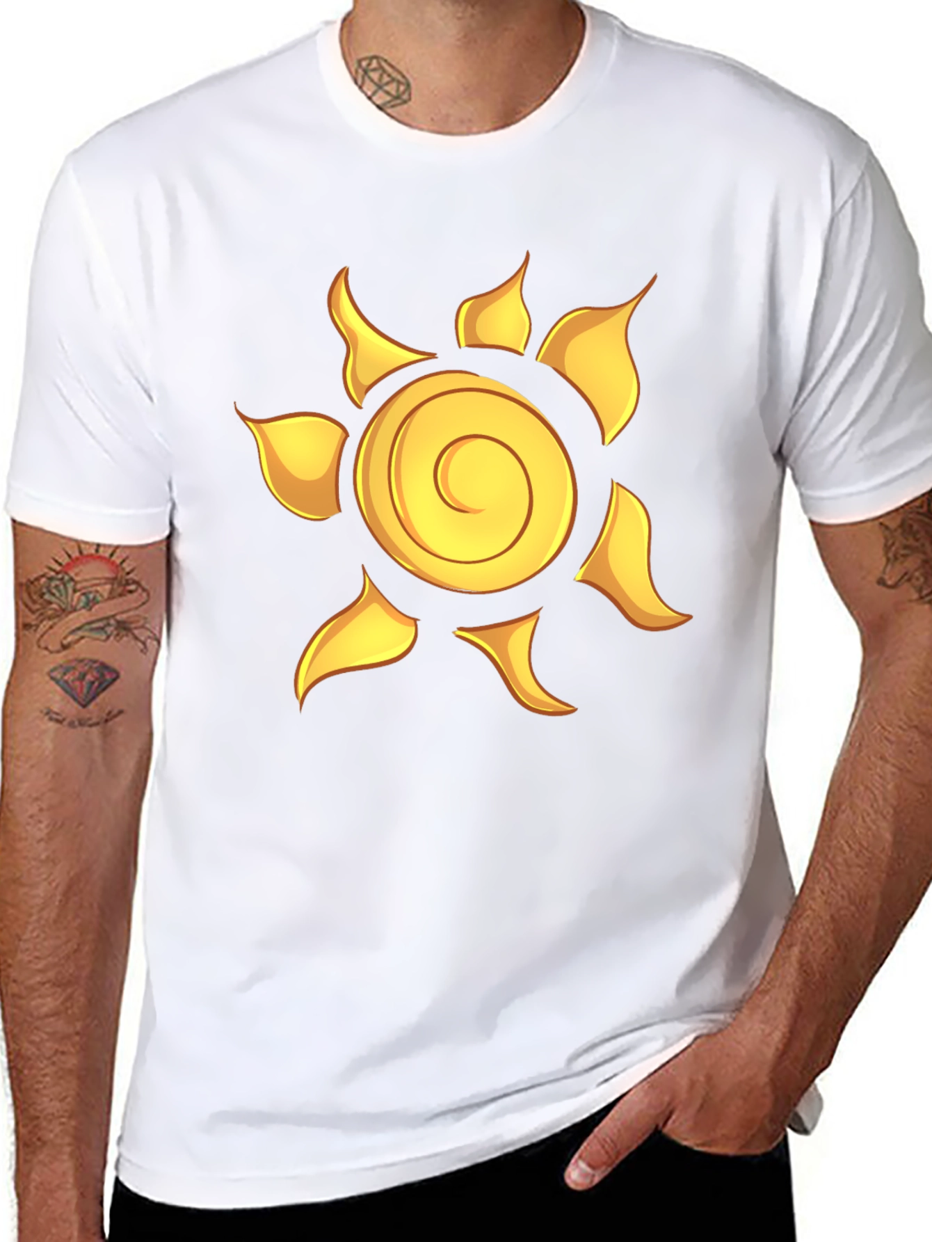 Rapunzel Sun Symbol T-Shirt Black