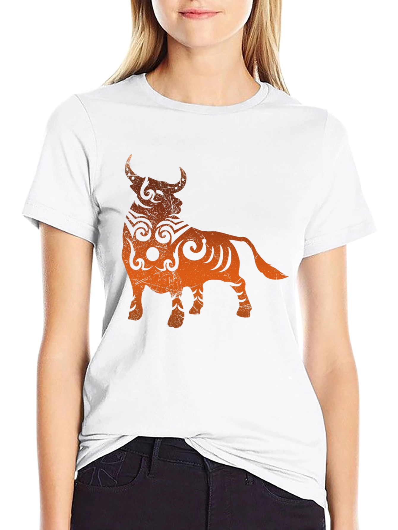 Taurus Graphic Tee - Black Cotton Blend