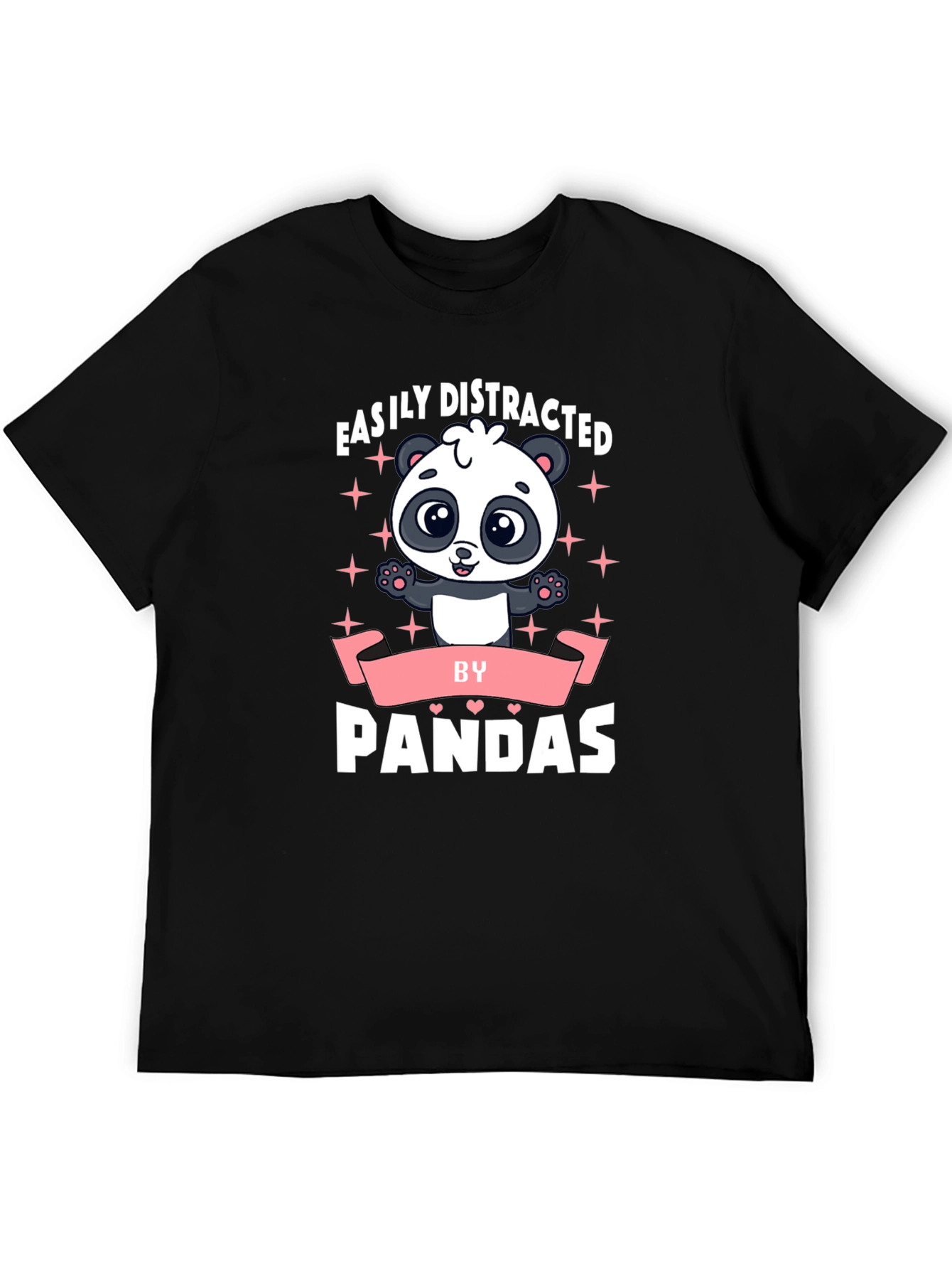 Easily Distracted by Pandas Funny T-Shirt