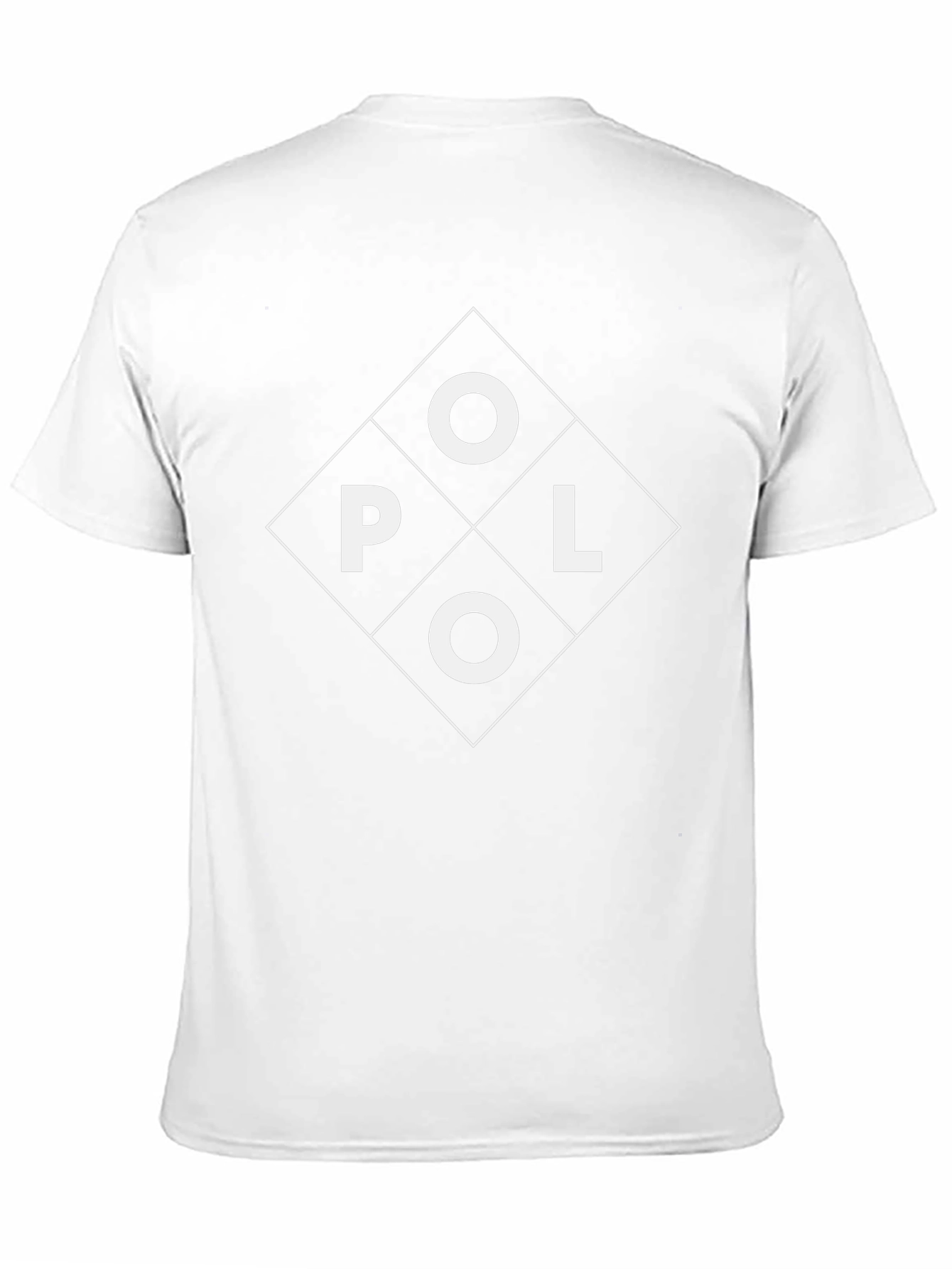 Polo Diamond Graphic Tee - Stylish Black Cotton T-Shirt