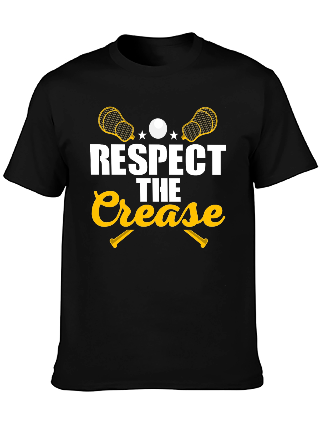 Respect The Crease Lacrosse Graphic T-Shirt