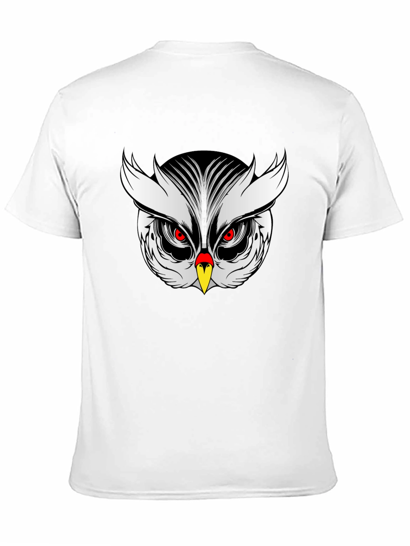 Owl Graphic Print Black T-Shirt