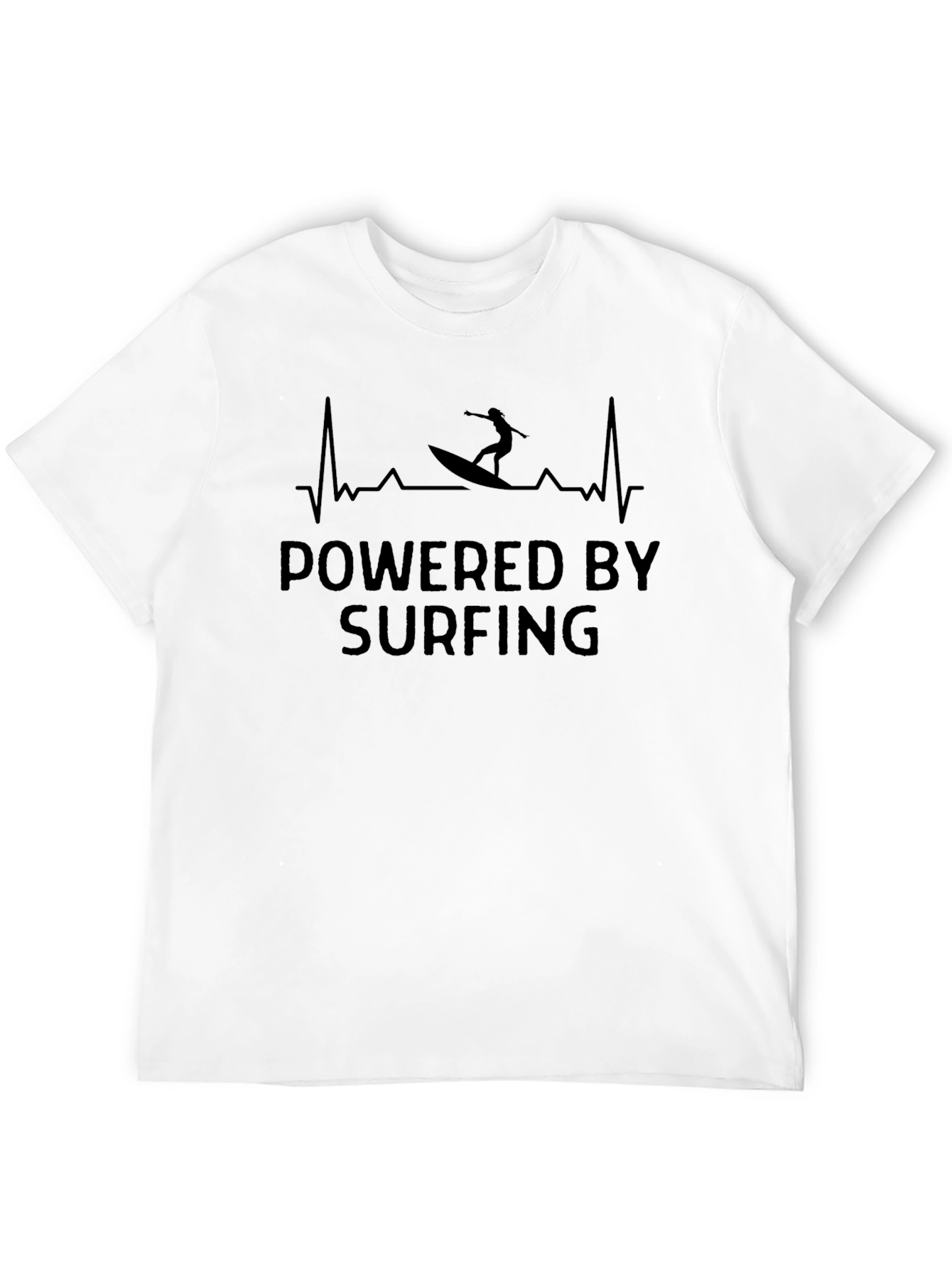 Powered by Surfing Black T-Shirt