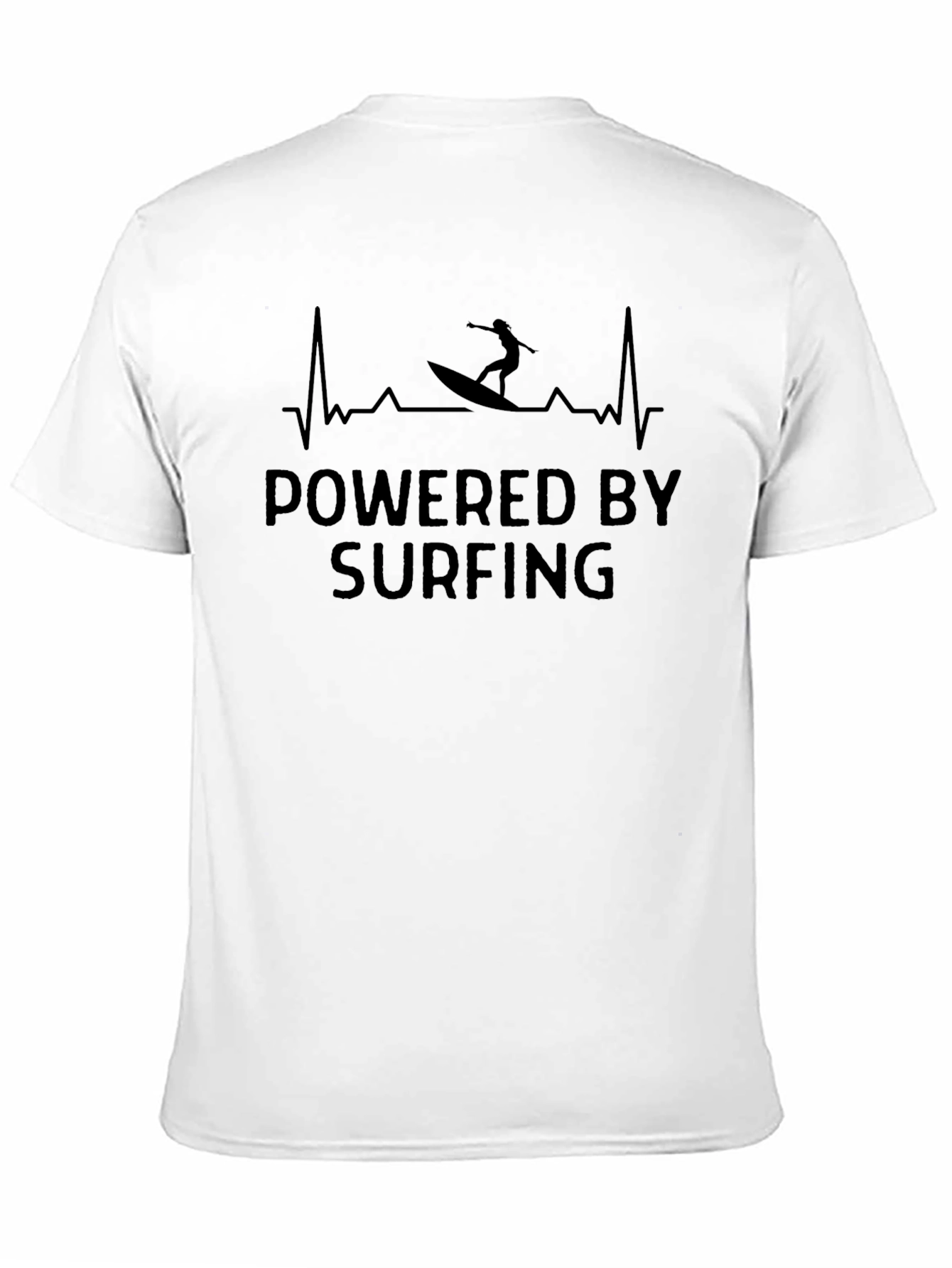 Powered by Surfing Black T-Shirt