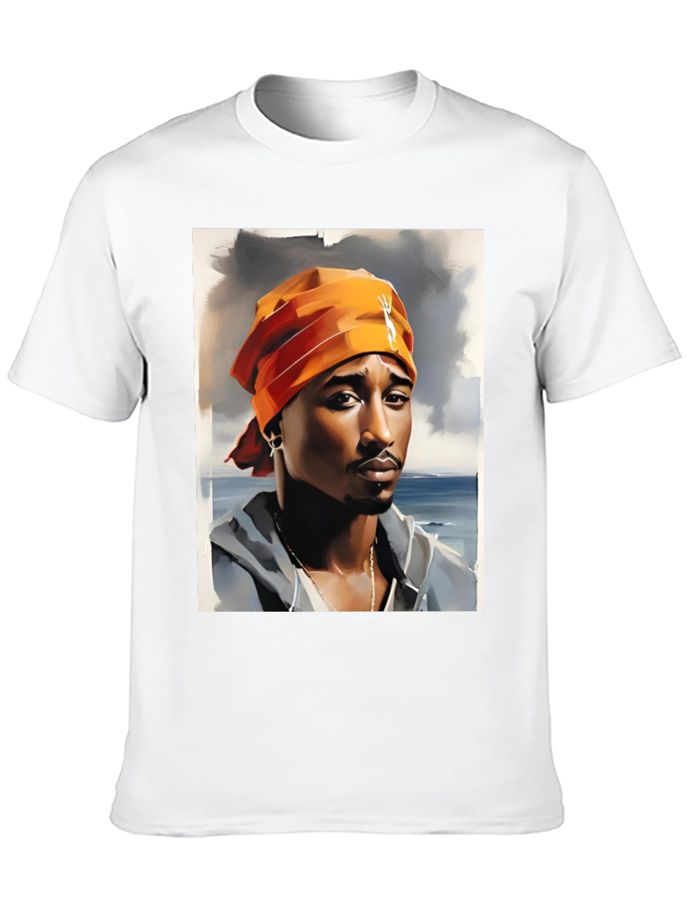 Tupac Graphic Print T-Shirt - Classic Hip Hop Style