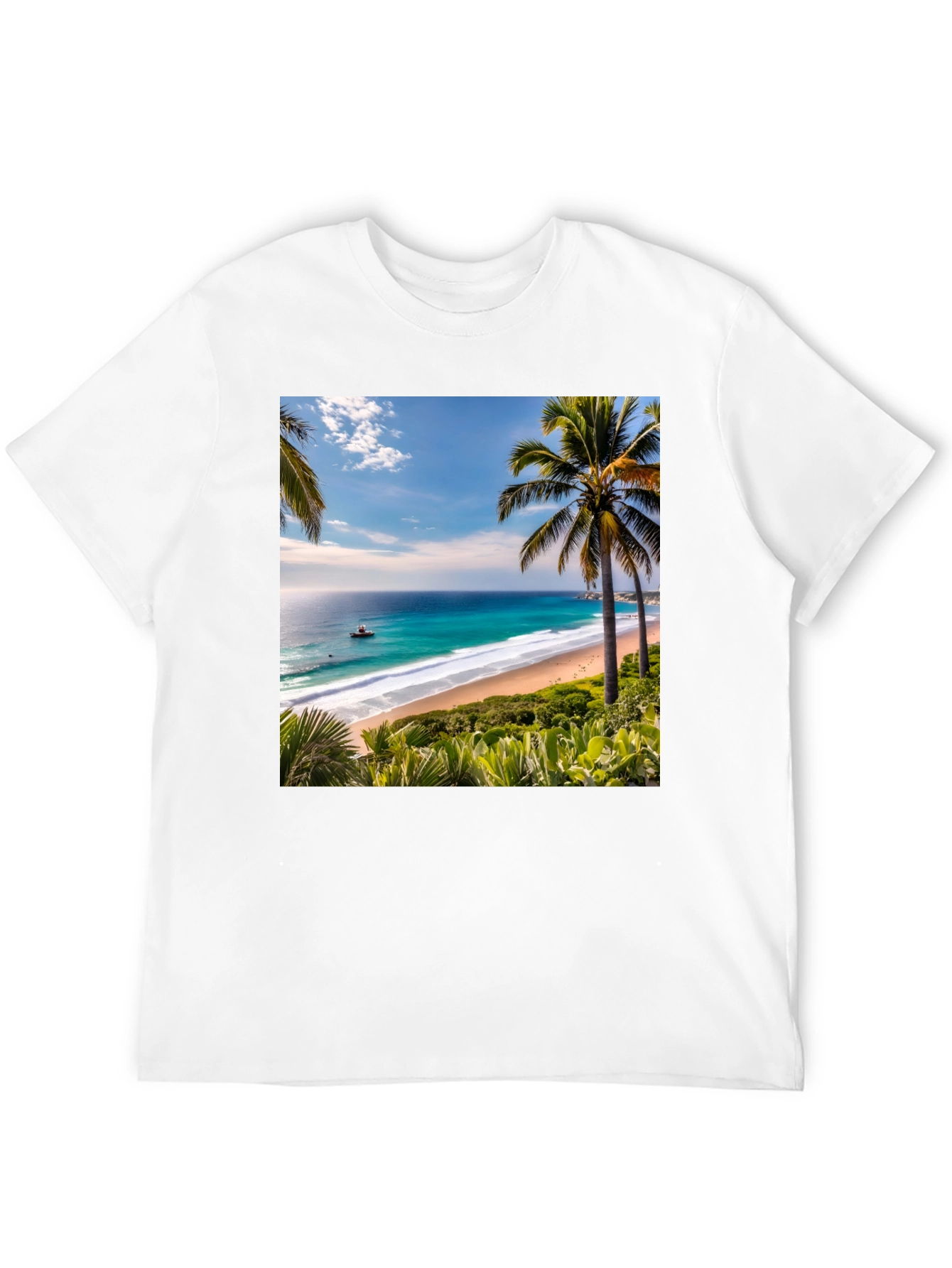 Tropical Beach Graphic Tee
