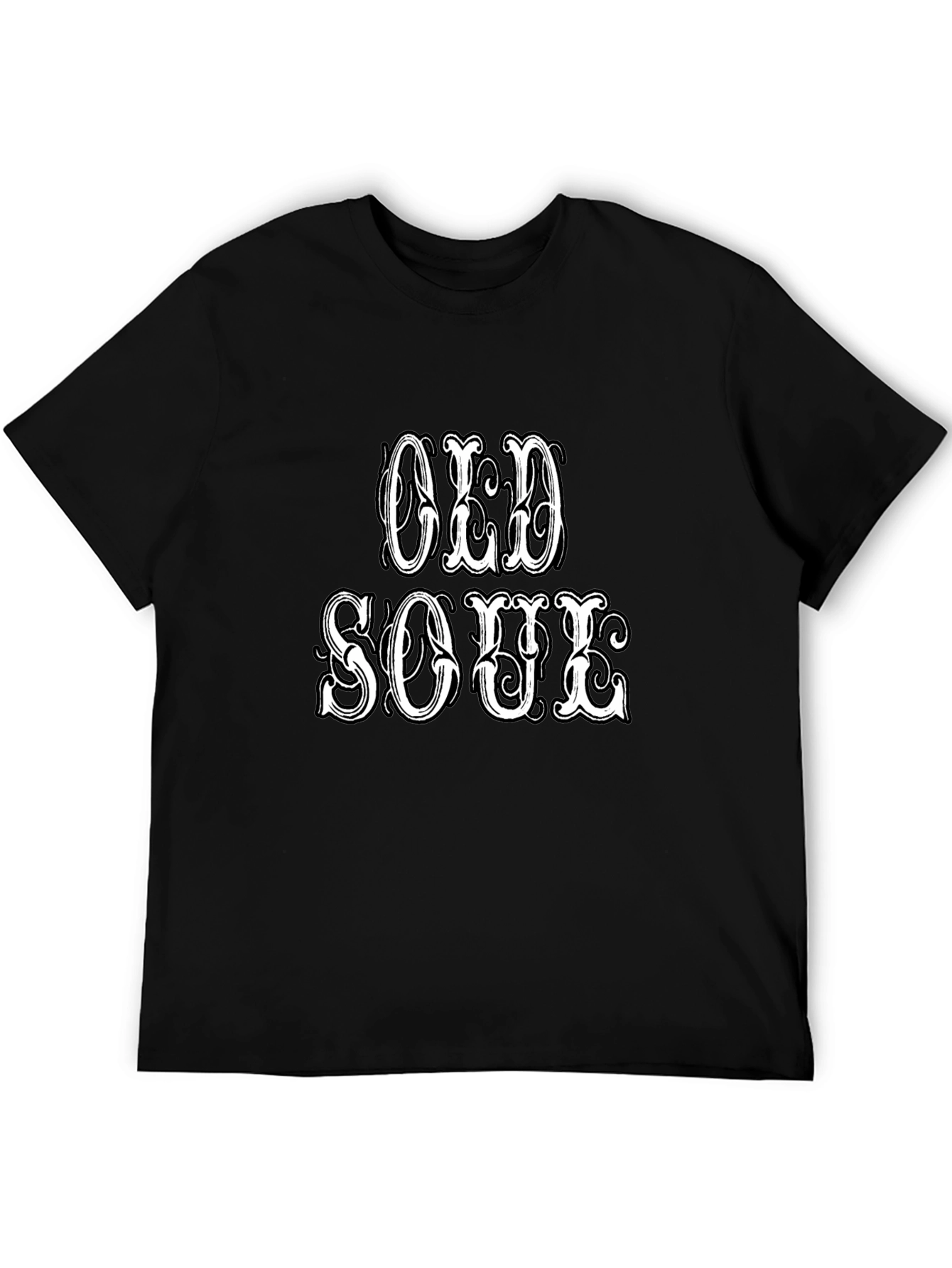 Old Soul Graphic Print Black T-Shirt