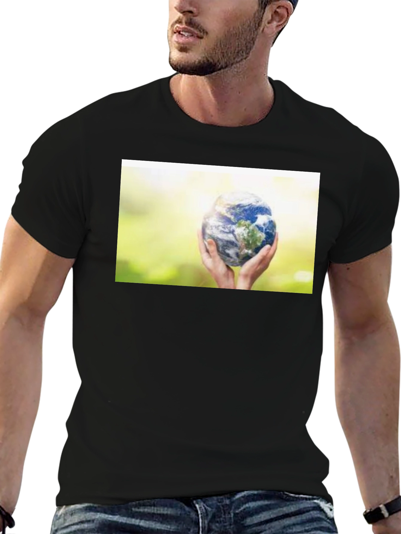Earth Hands Graphic T-Shirt - Save the Planet Tee