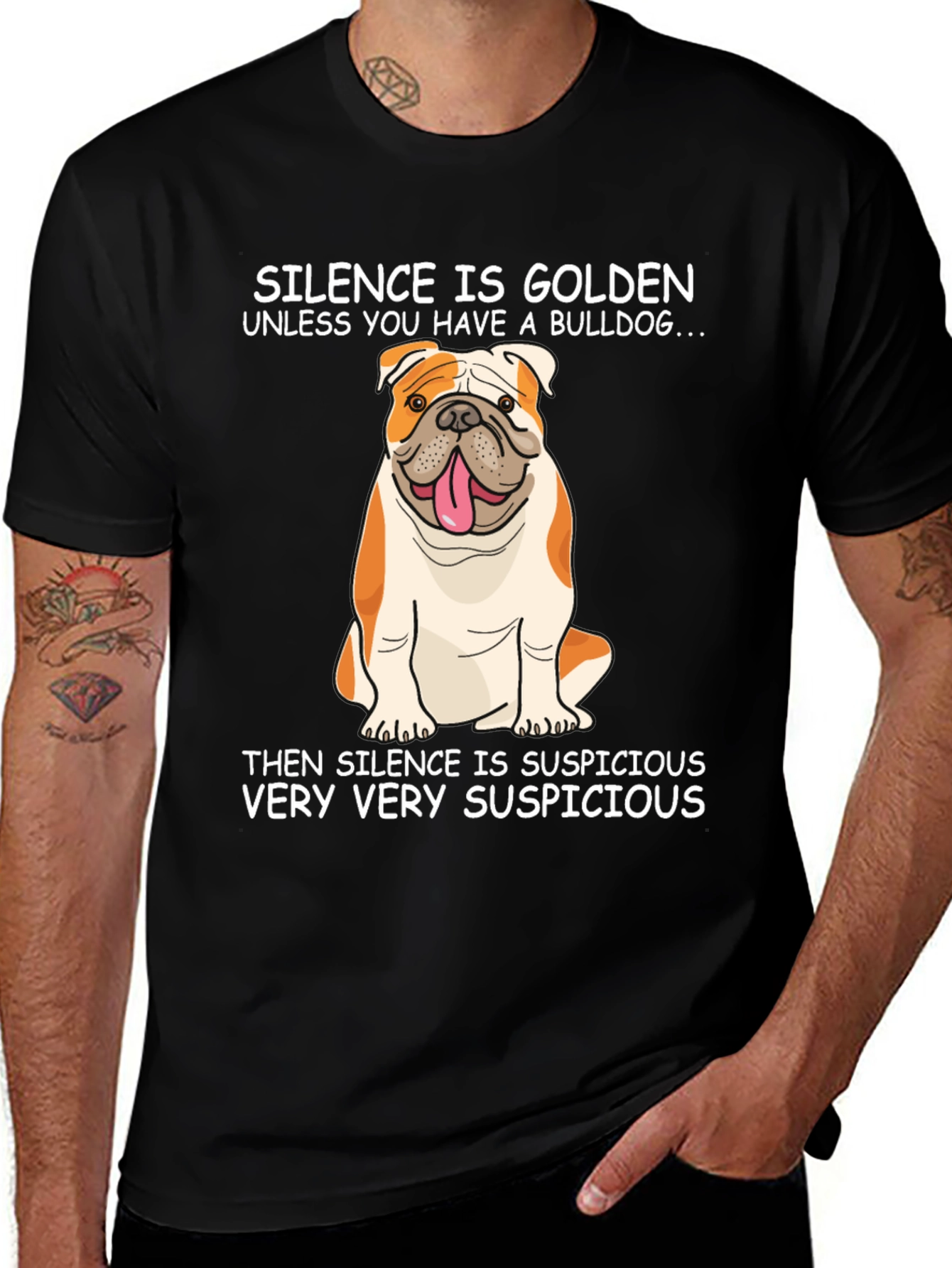 Bulldog Silence is Golden T-Shirt