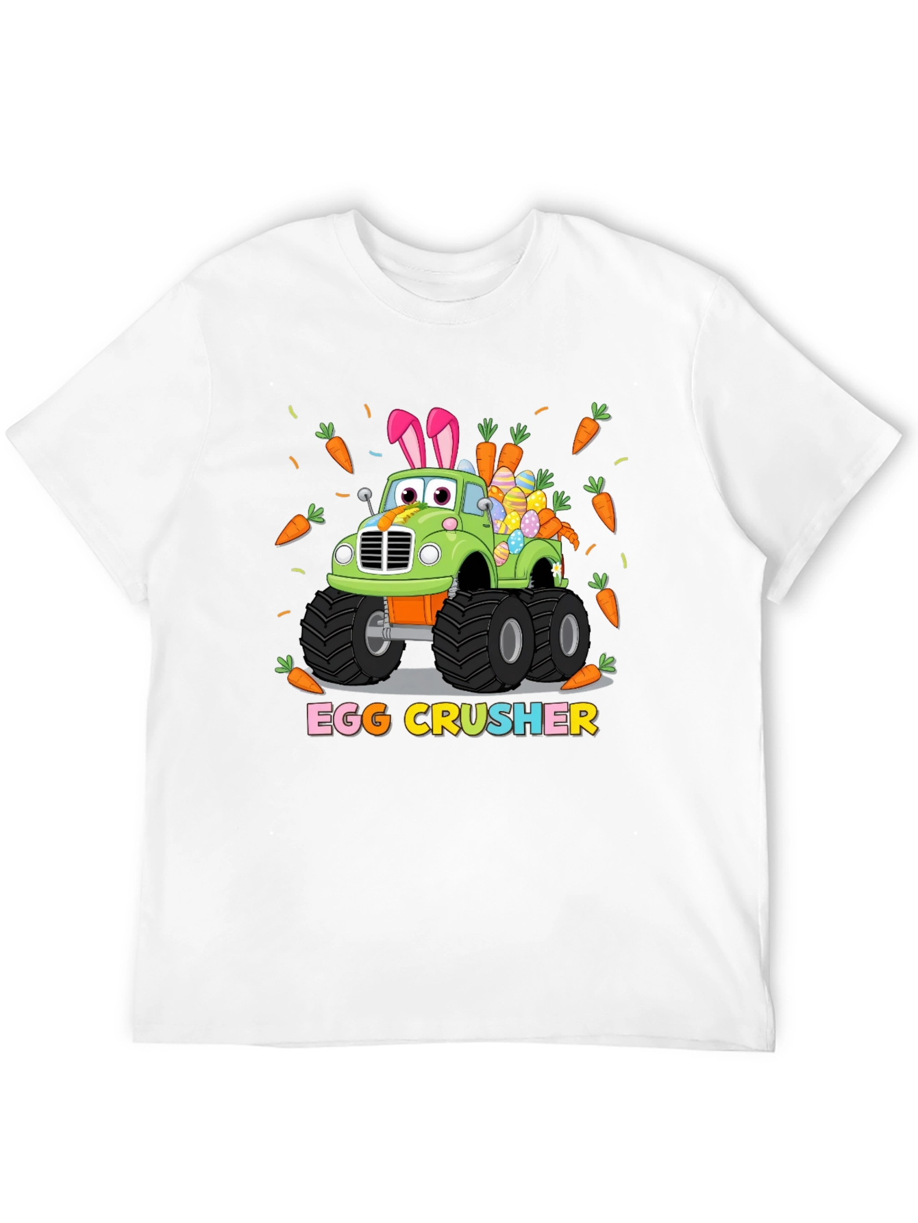 Easter Egg Crusher Truck Graphic T-Shirt